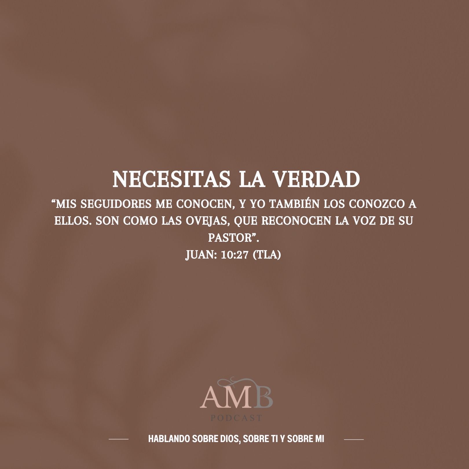Hablemos sobre Dios, sobre ti y sobre mí.
