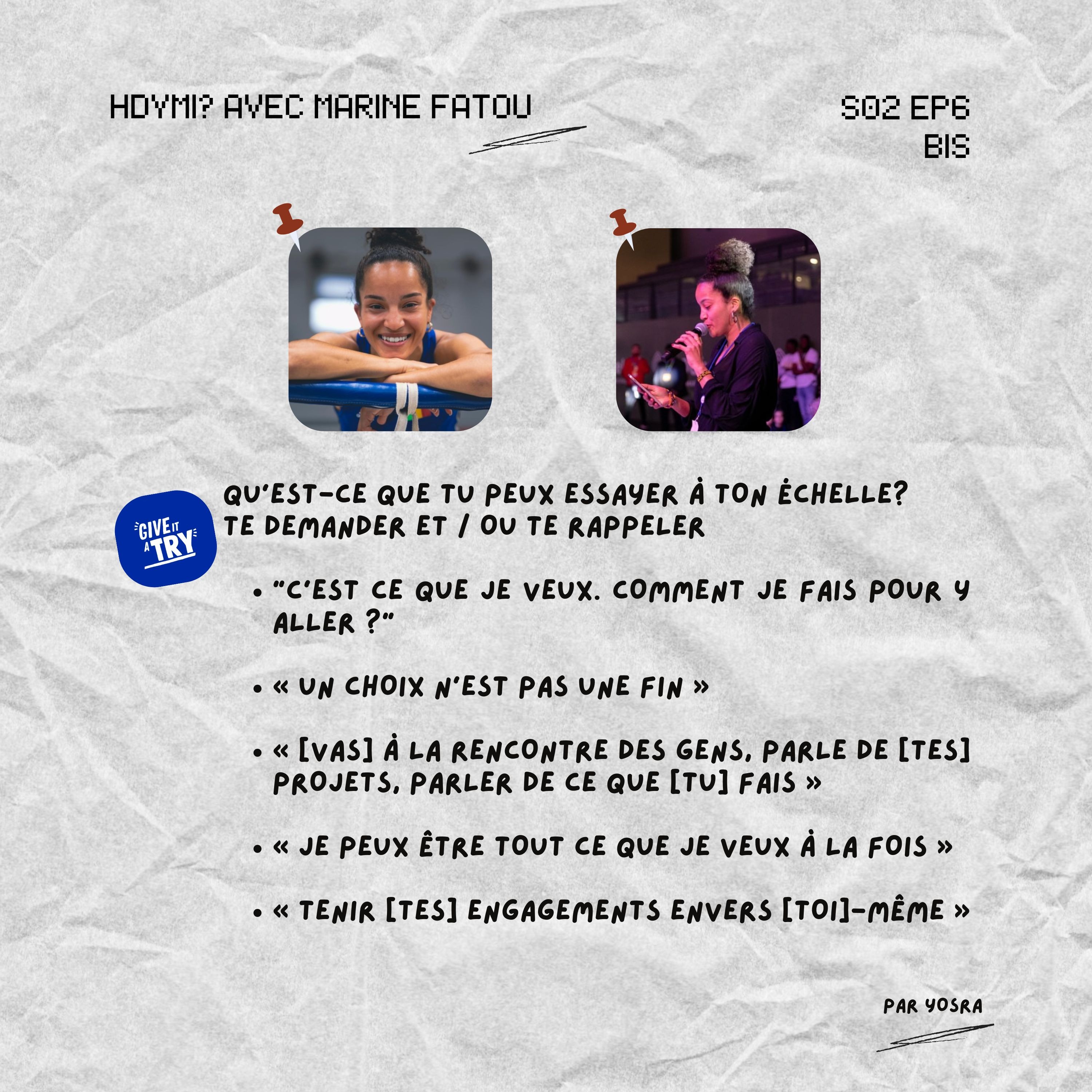 Apprendre de Marine Fatou Camara - parler de tes projets, être plusieurs chose à la fois, tenir tes engagement et bien plus episode artwork