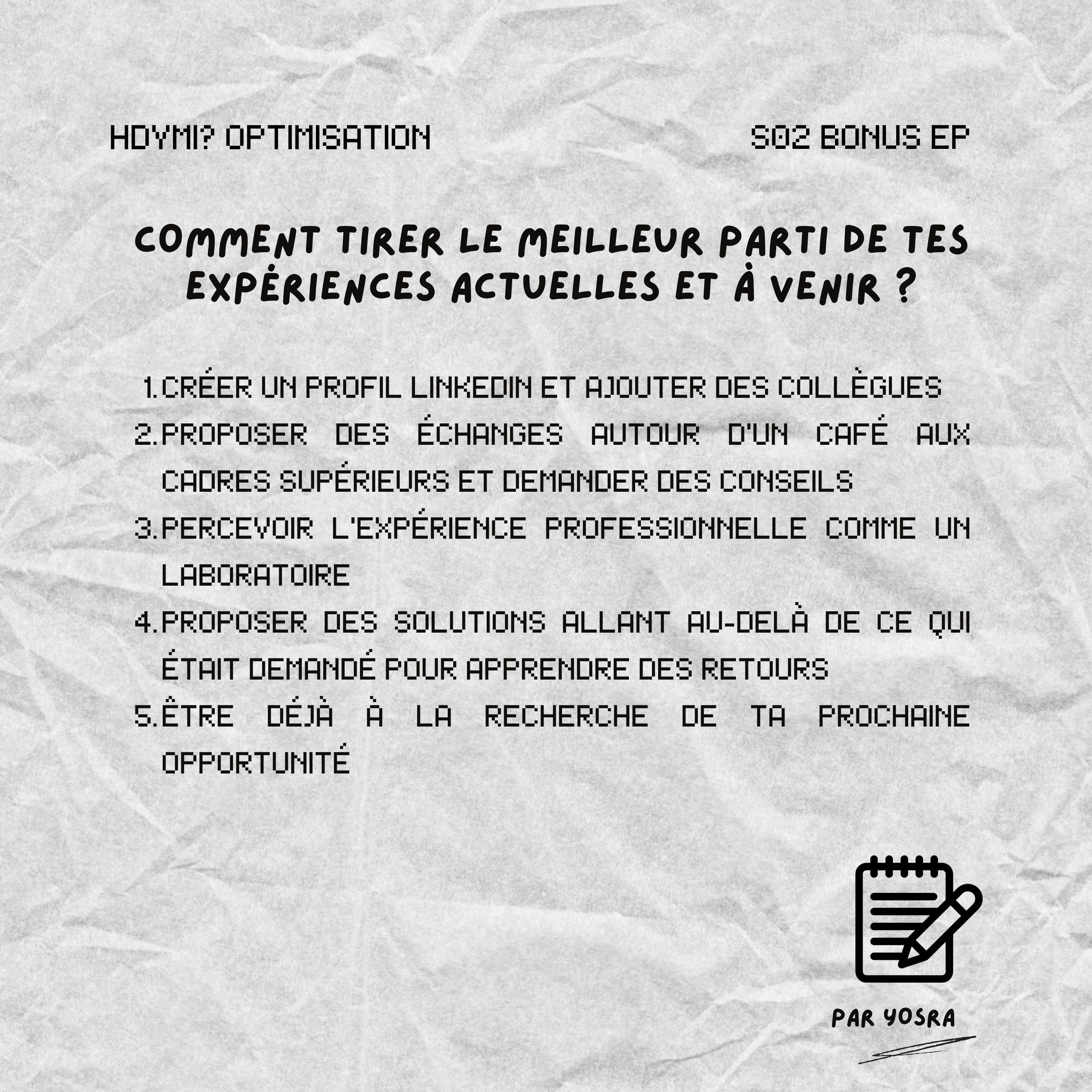 Stage / Job étudiant / Apprentissage maxxing - tirer le meilleur parti de chaque opportunité episode artwork
