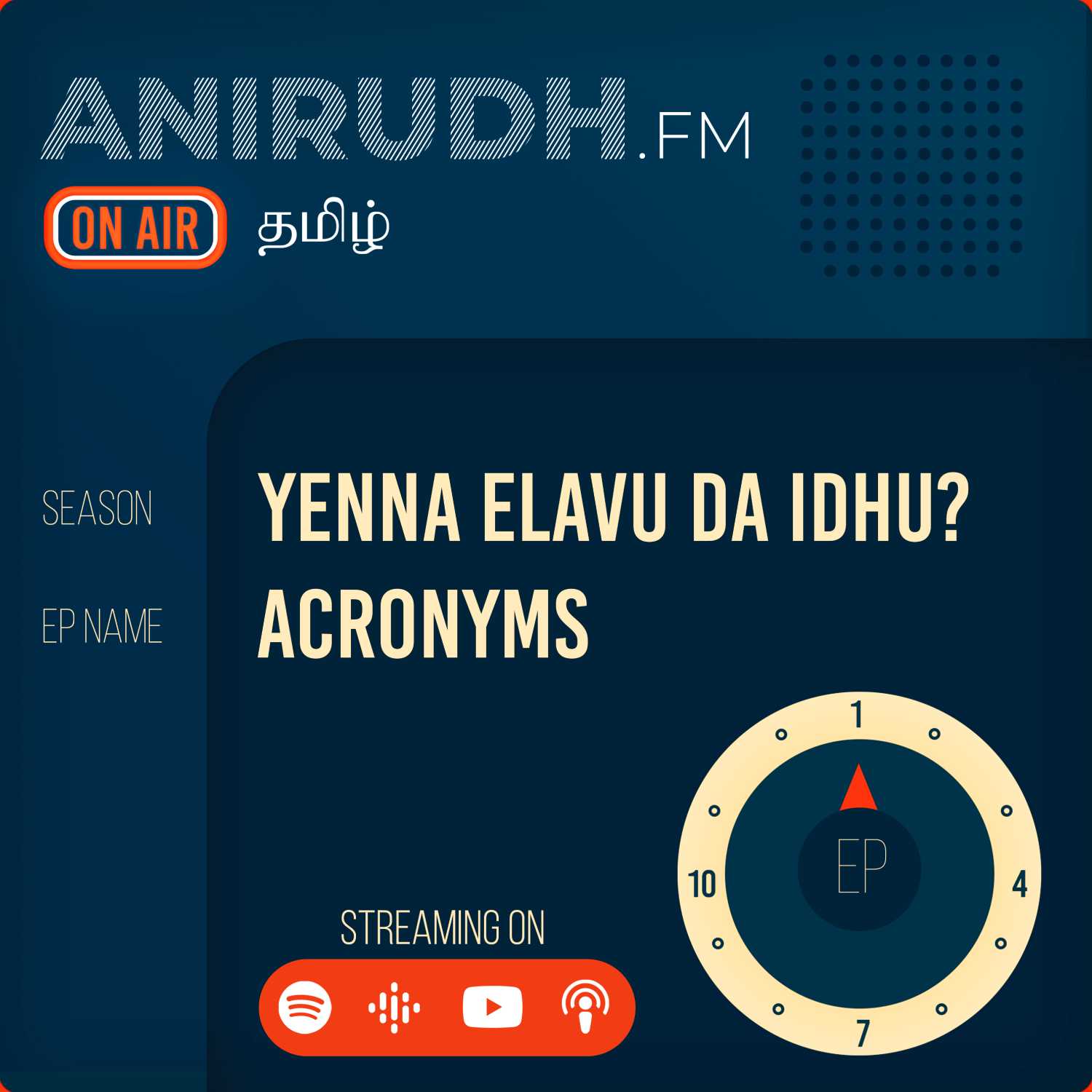 Yenna Elavu Da Ithu? With Anirudh || EP-1 Acronym || Podcast in Tamil