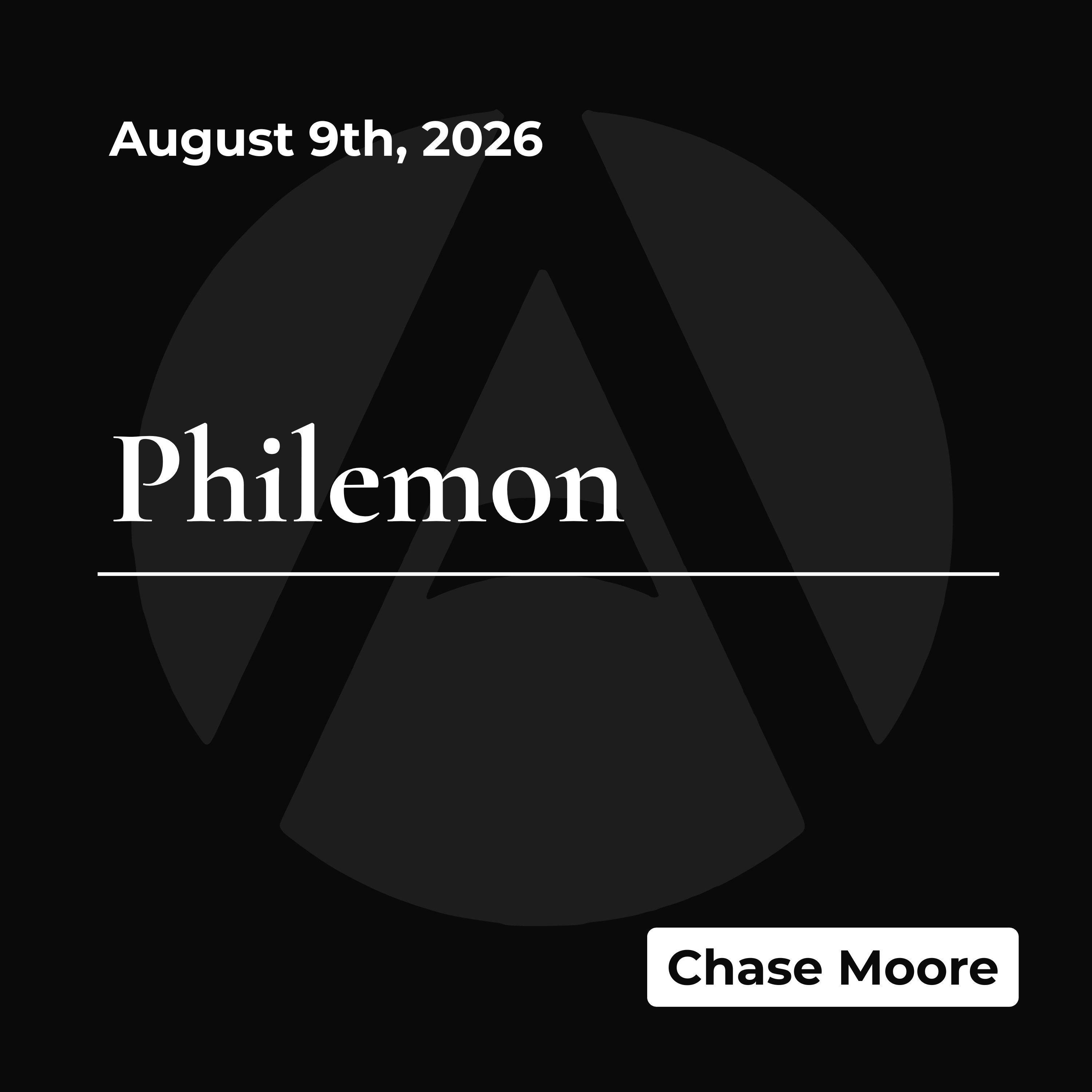 Philemon | August 9th, 2026 episode artwork