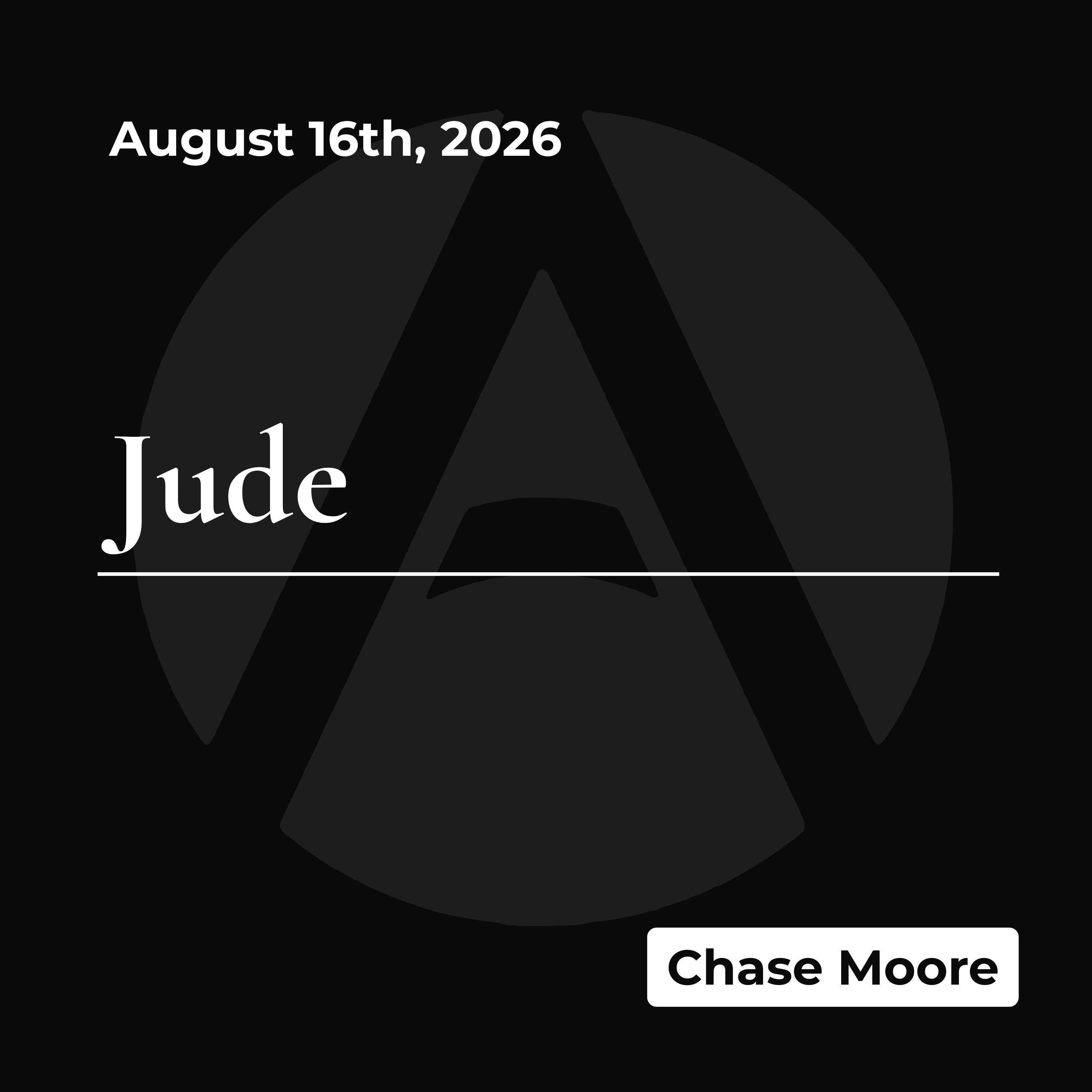 Jude | August 16th, 2026 episode artwork