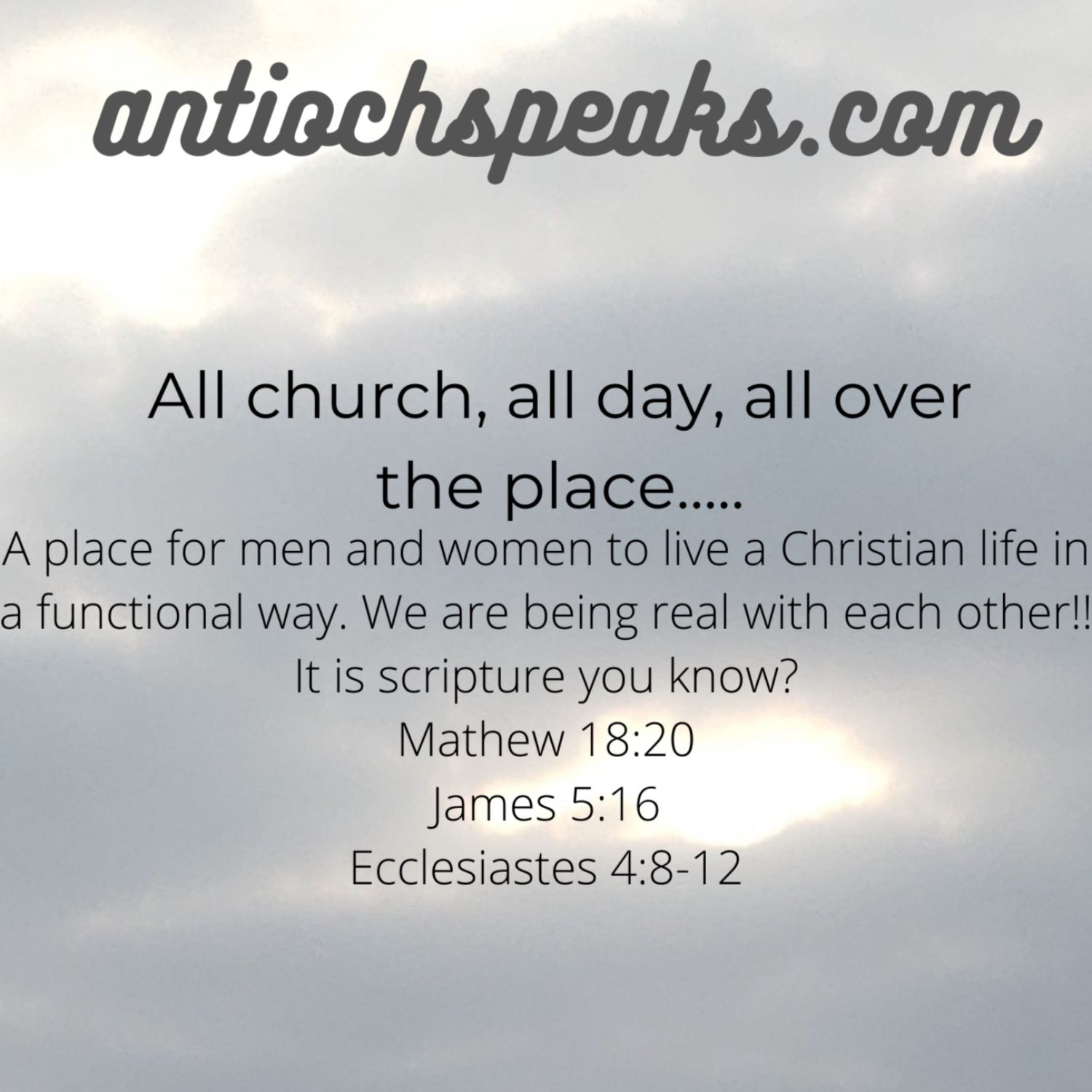 Antioch Speaks