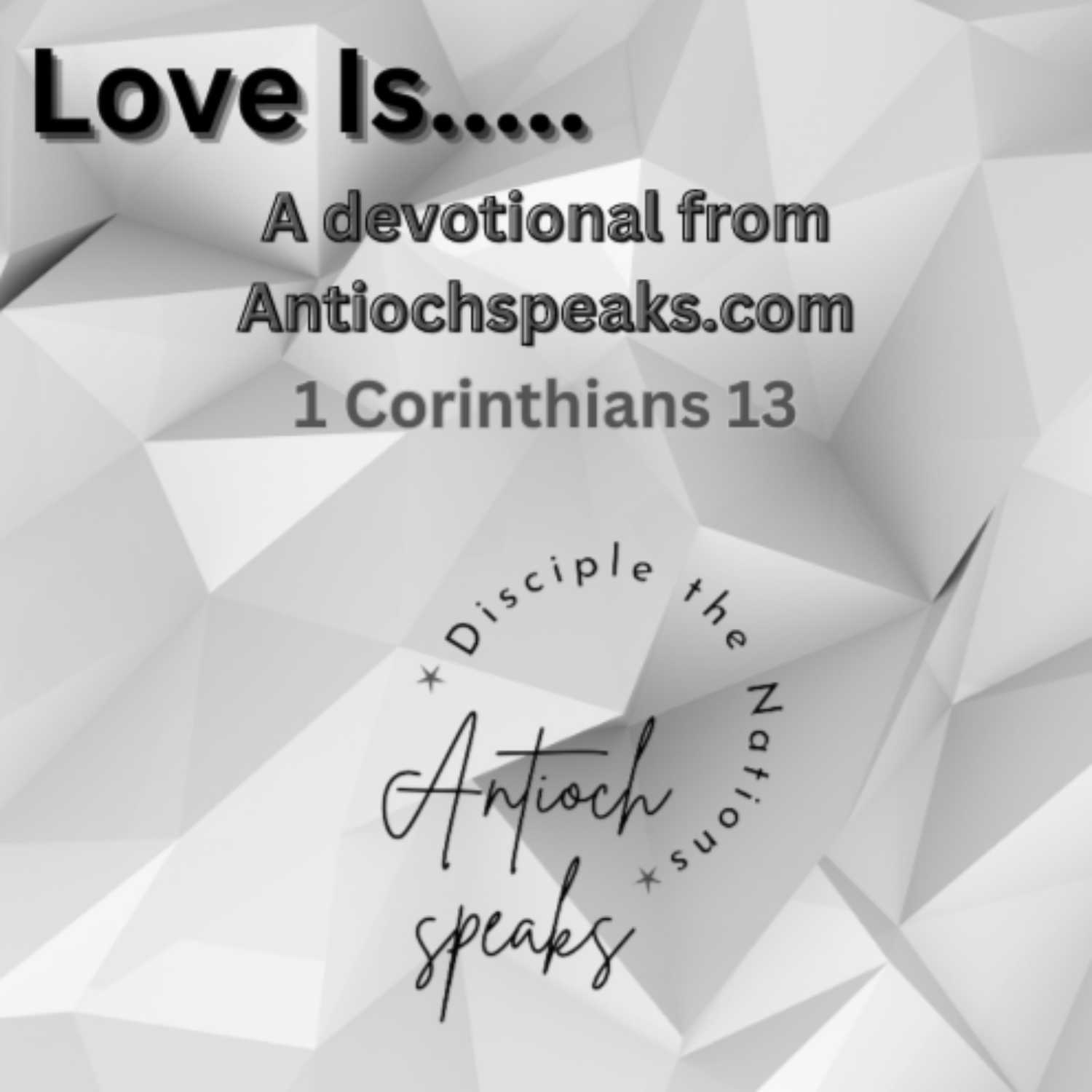 Antioch Speaks