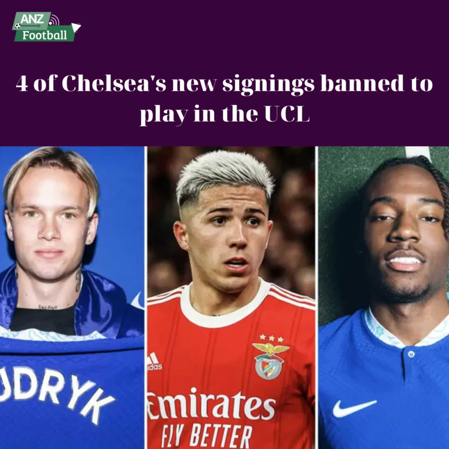4 of Chelsea's new signings banned to play in the UCL