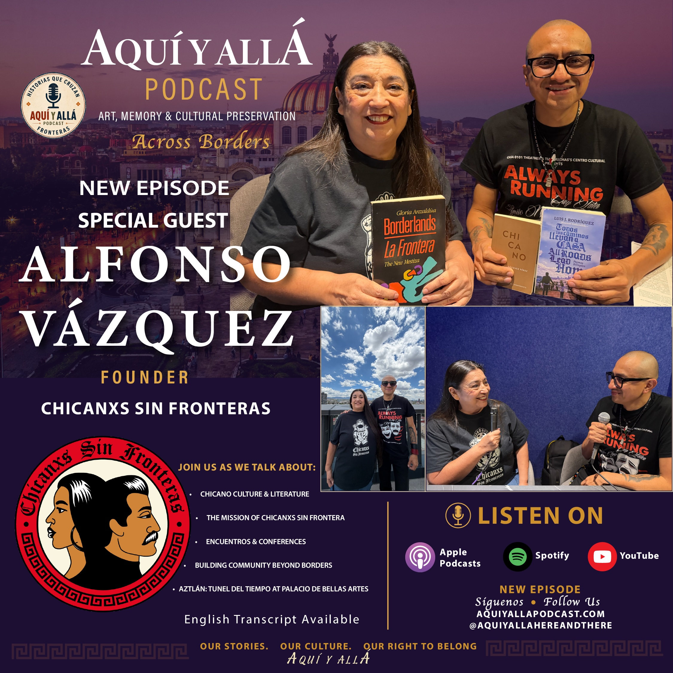 Aquí y Allá Podcast Episode 2 - Alfonso Vázquez Pérez episode artwork