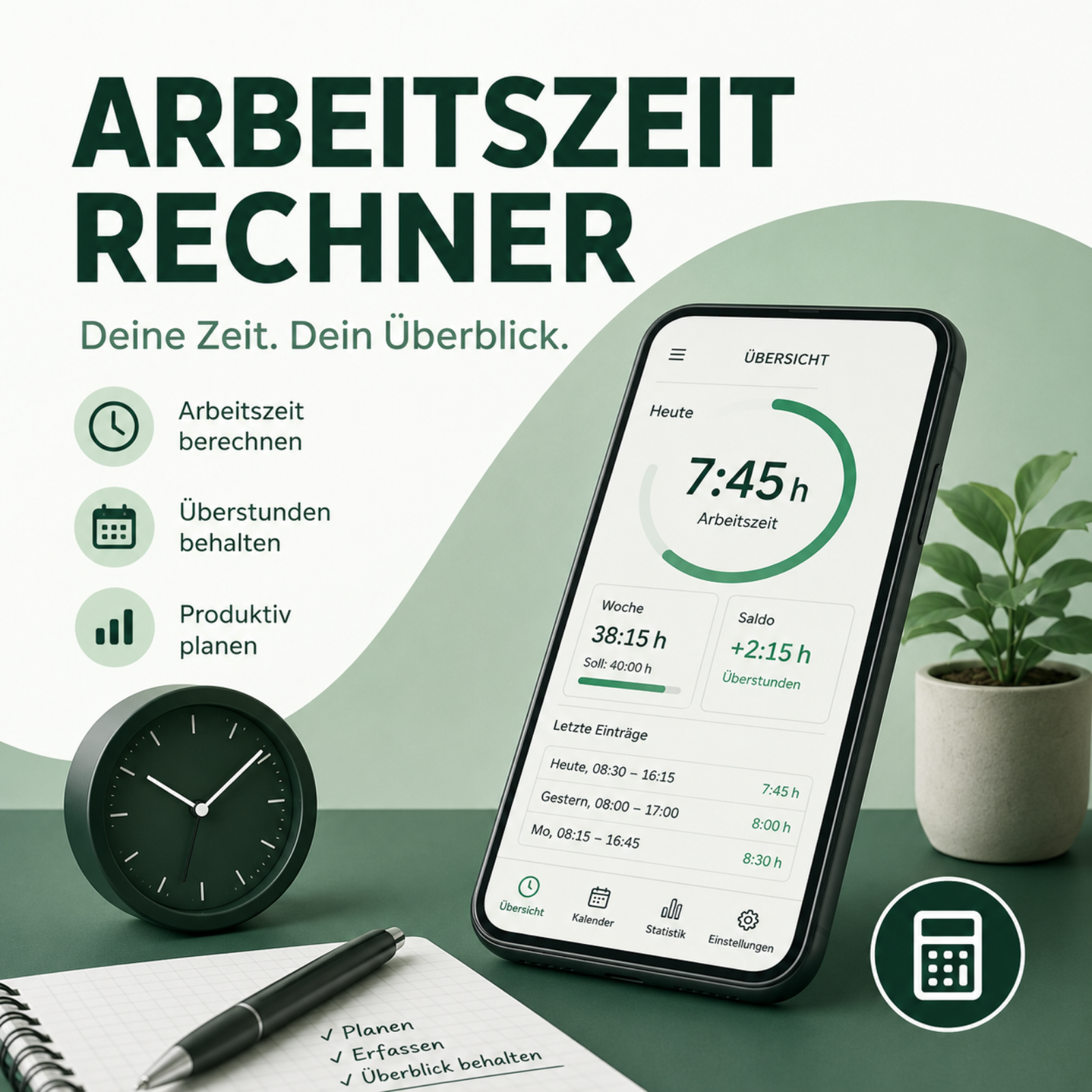 Arbeitszeitrechner – Arbeitszeit, Überstunden & Arbeitsrecht einfach erklärt