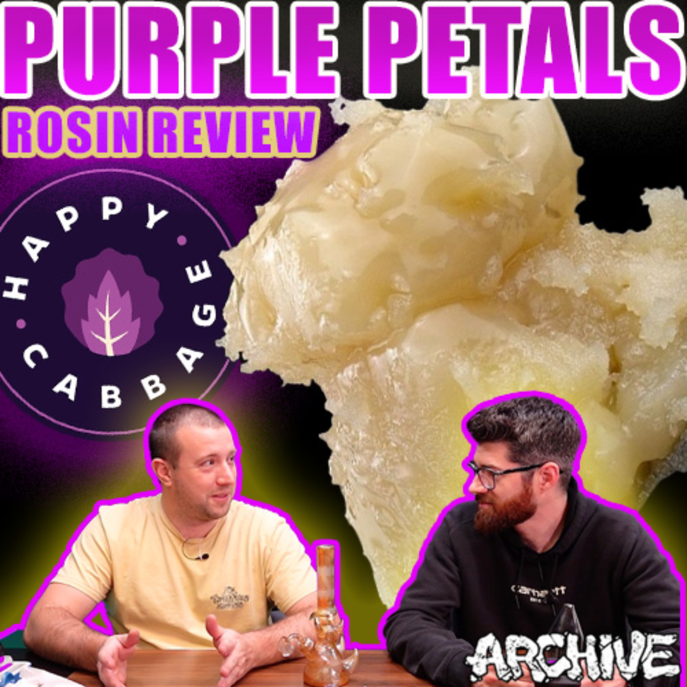 Purple Petals - HASH ROSIN REVIEW - Happy Cabbage