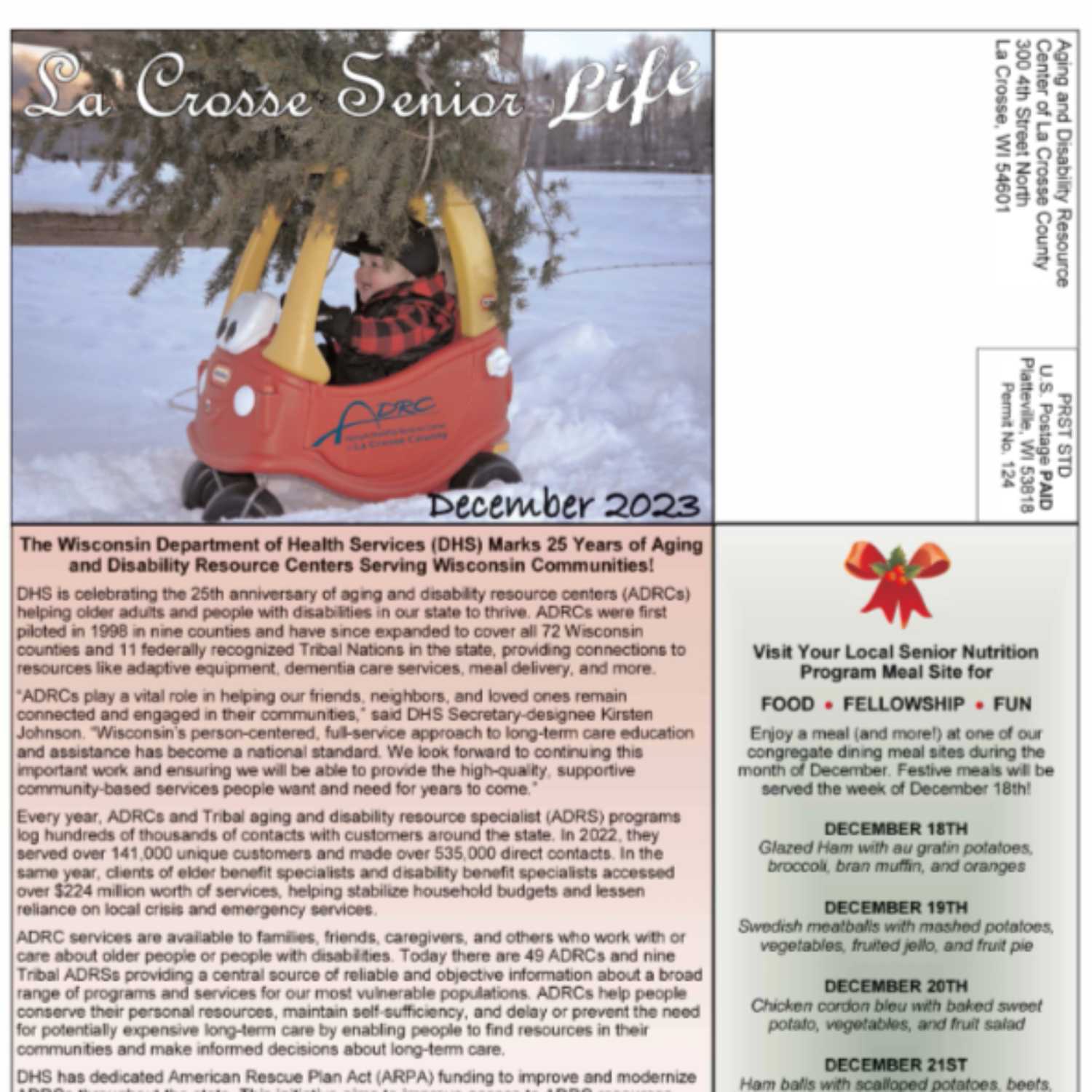 La Crosse Senior Life: December 2023 episode artwork