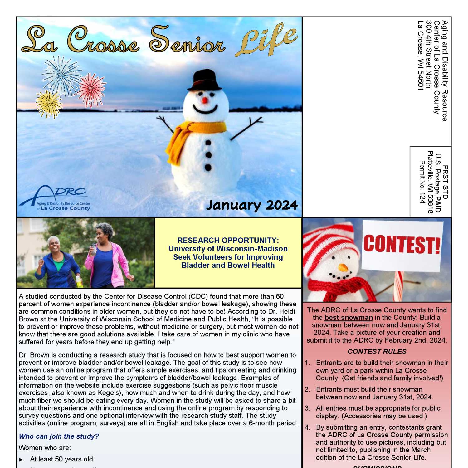 La Crosse Senior Life: January 2024 episode artwork