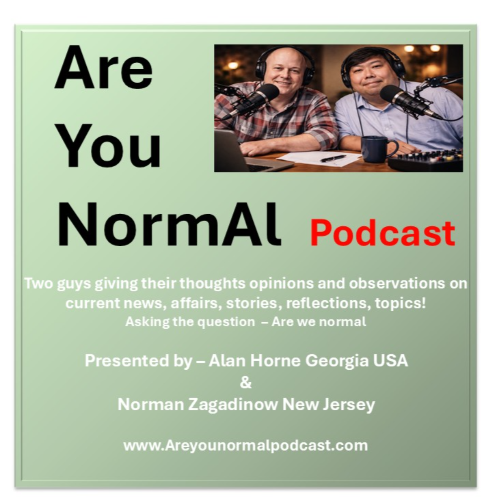 Are You Normal - Episode 20 - Various Topics based on Conversations and Opinions of our Own episode artwork