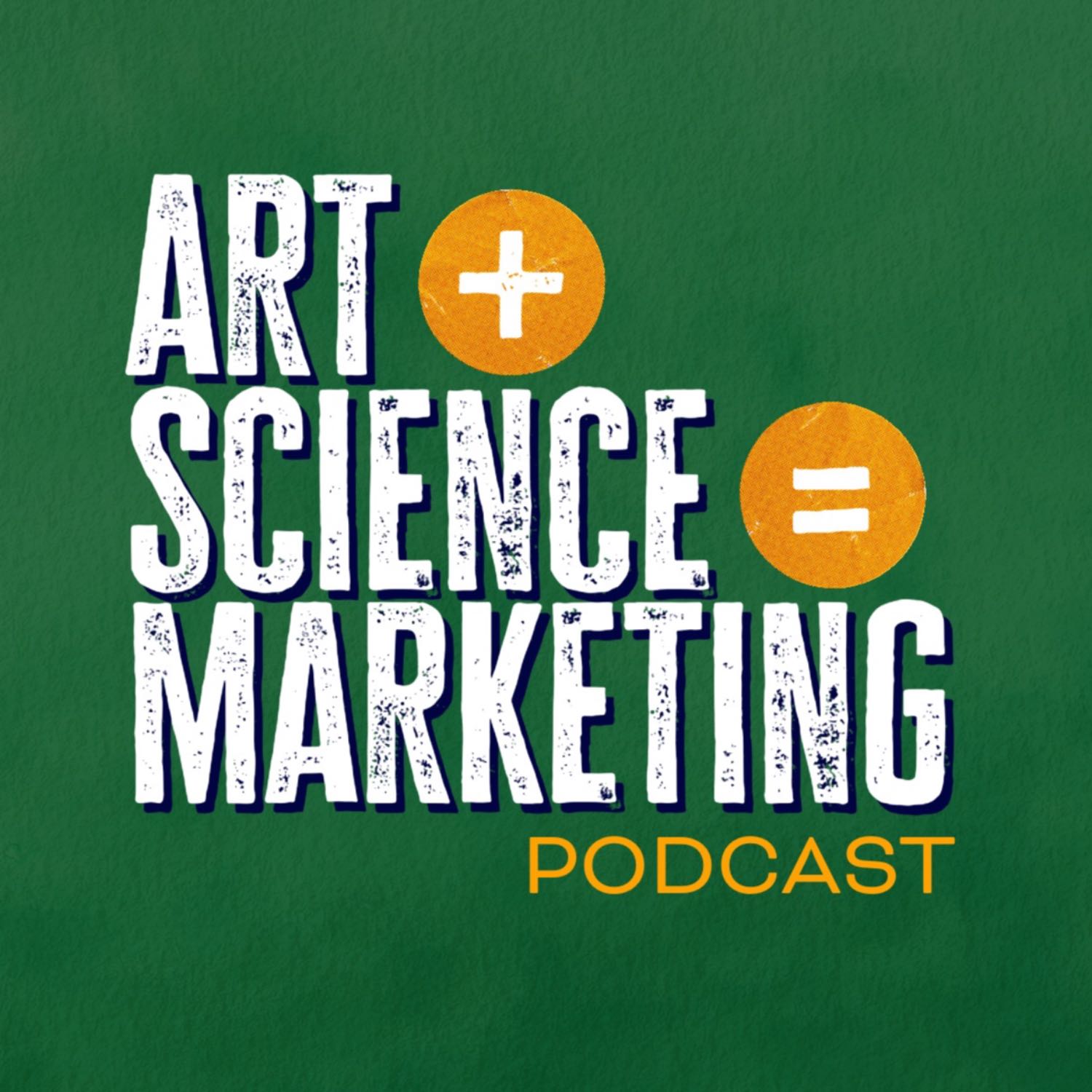 Art + Science = Marketing podcast artwork