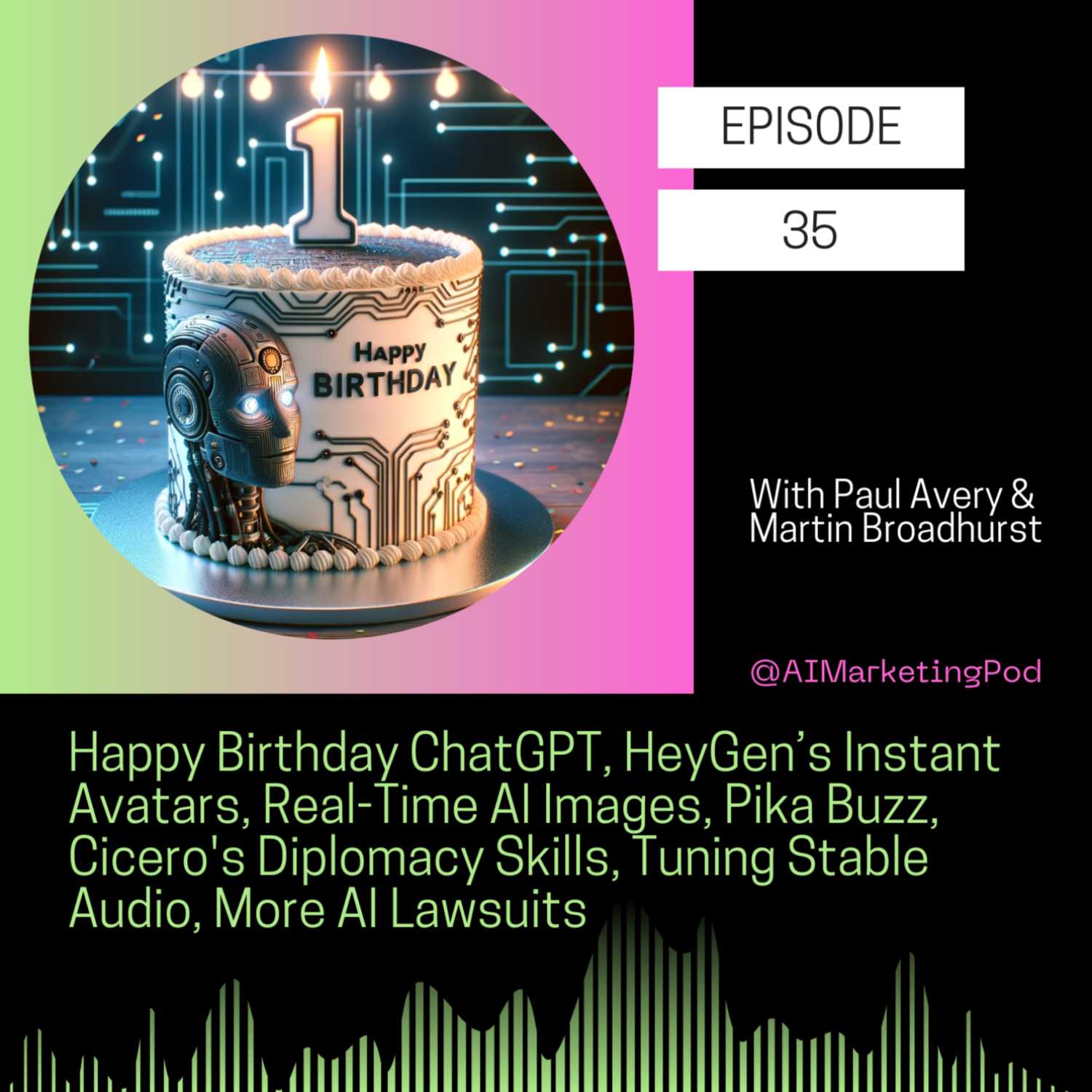 Happy 1st Birthday ChatGPT, HeyGen’s Instant Video Avatars, Real-Time AI Images, Pika Buzz, Cicero's Diplomacy Skills, Tuning Stable Audio, and More AI Lawsuits