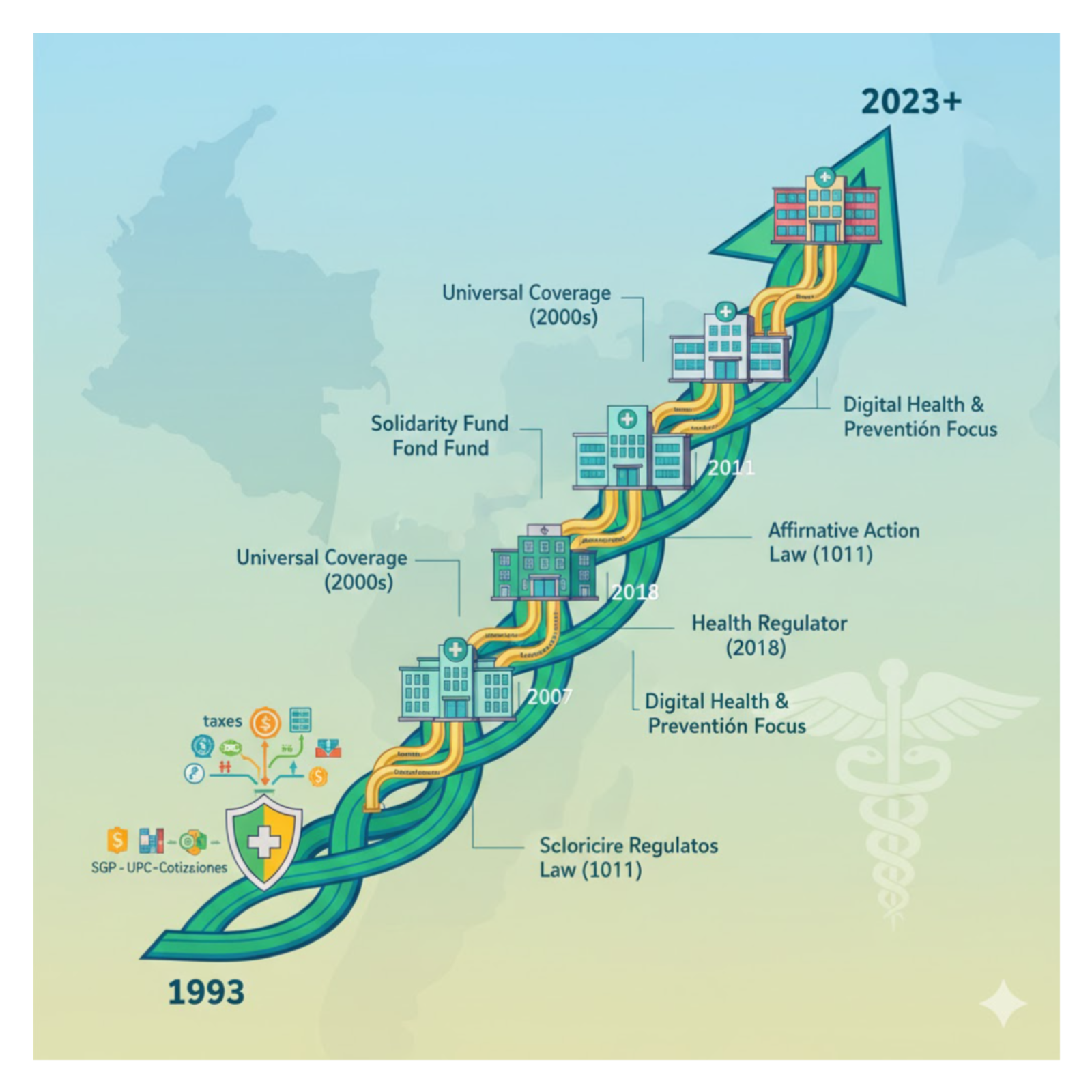 Aspectos financieros y administrativos del sistema de salud de Colombia cover art