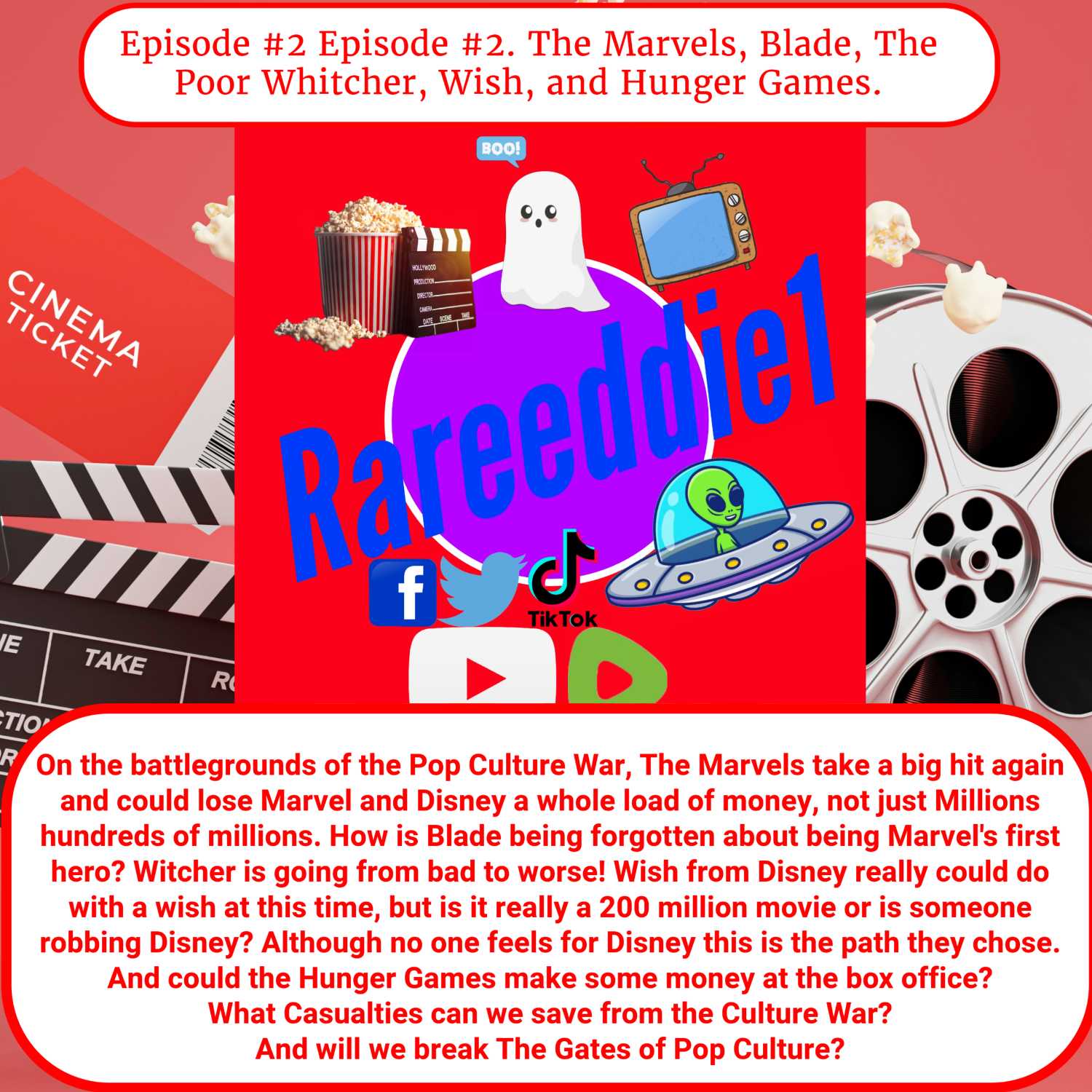 Episode #2. The Marvels, Blade, The Poor Witcher, Wish, and Hunger Games.