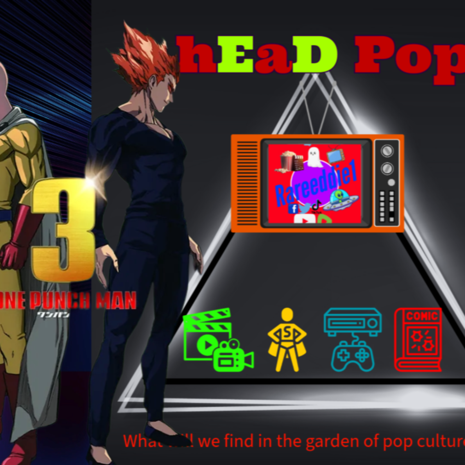 hEaD PoP #78, One Punch Man Season 3 EP1, The Rock Deserves an Oscar and Tron Deserves a Timeout! episode artwork