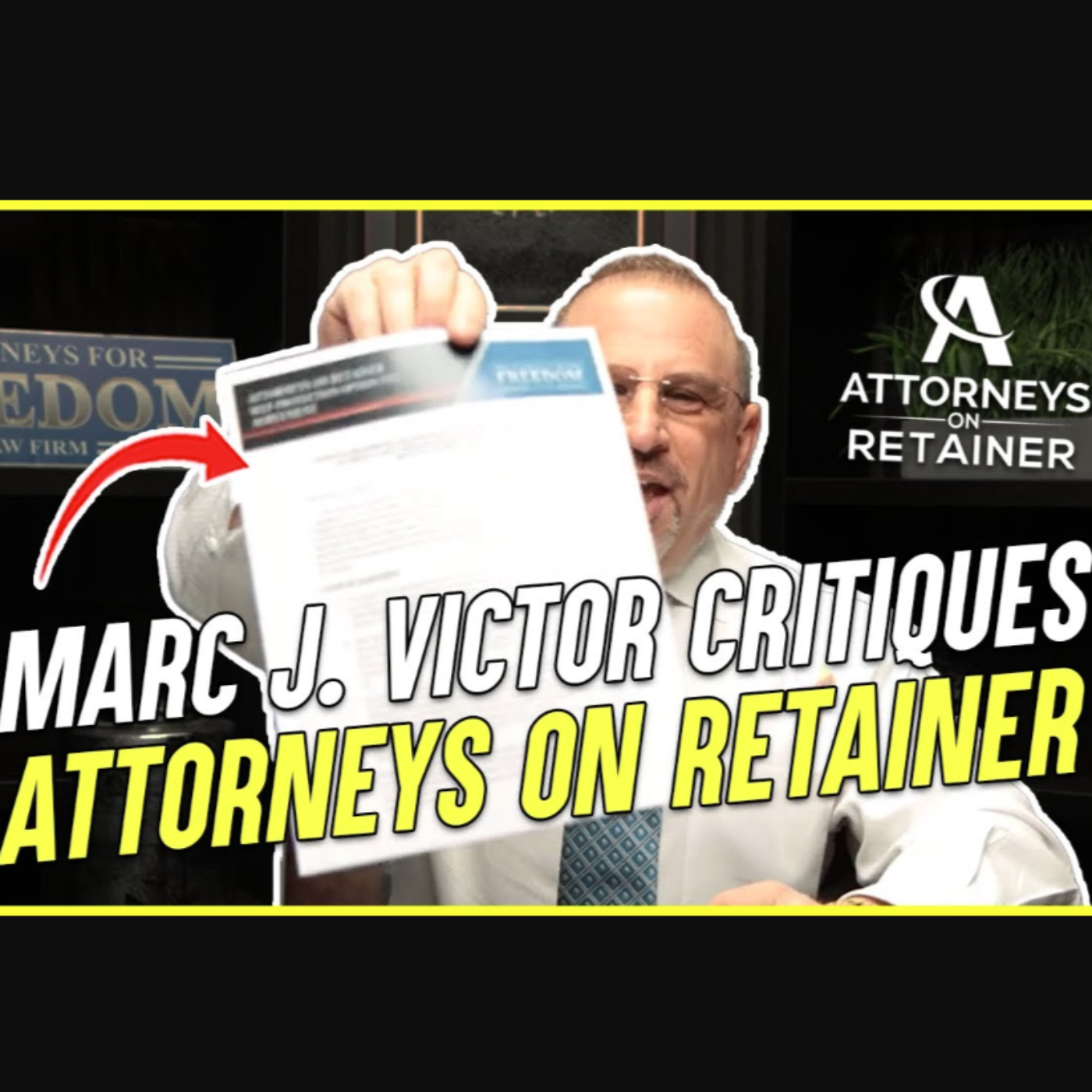 Attorneys On Retainer (AOR) Policy Review by Attorneys Marc J. Victor