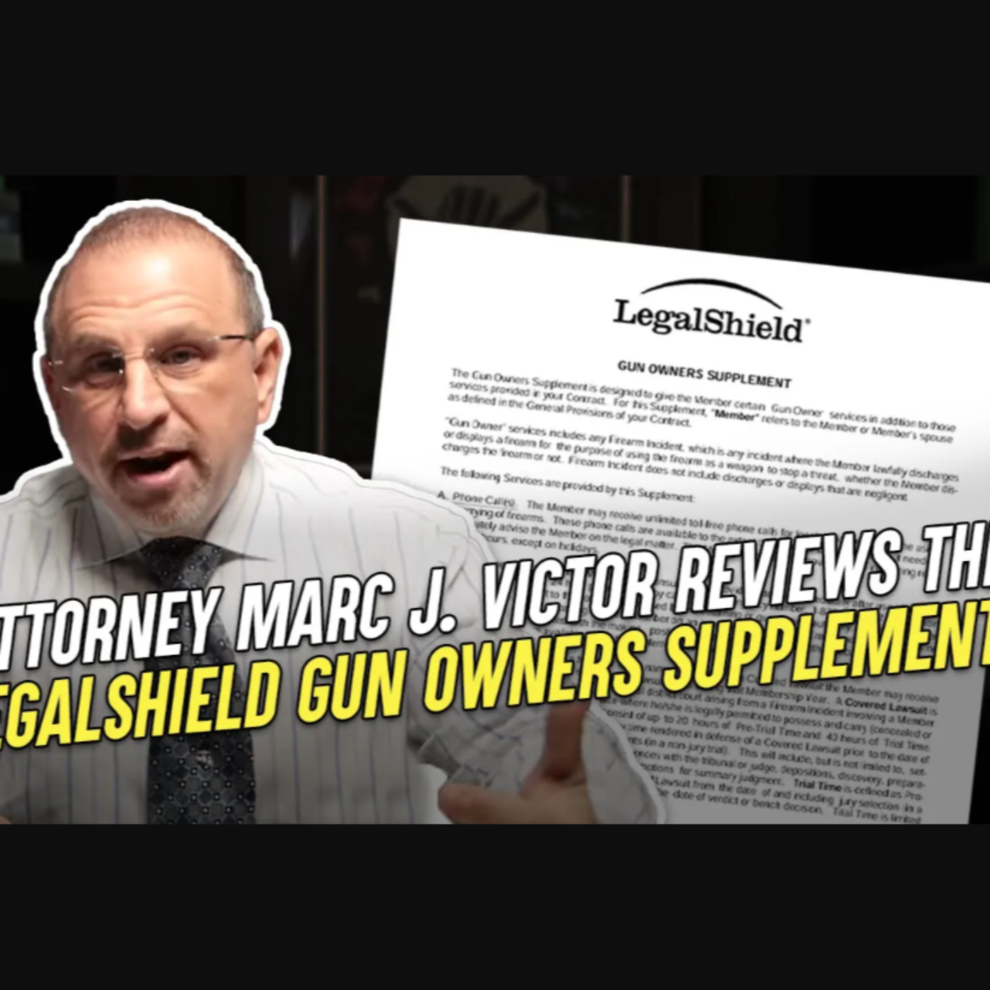 LegalShield Gun Owners Supplement Review by Attorney Marc J. Victor