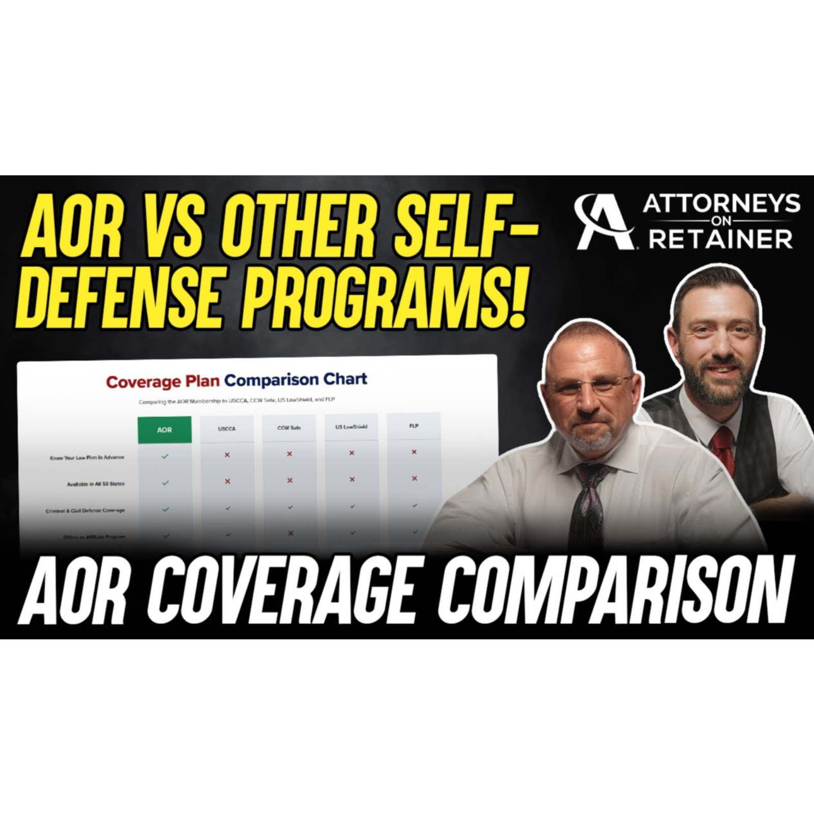 Attorneys On Retainer vs Other Self-Defense Programs (2025)