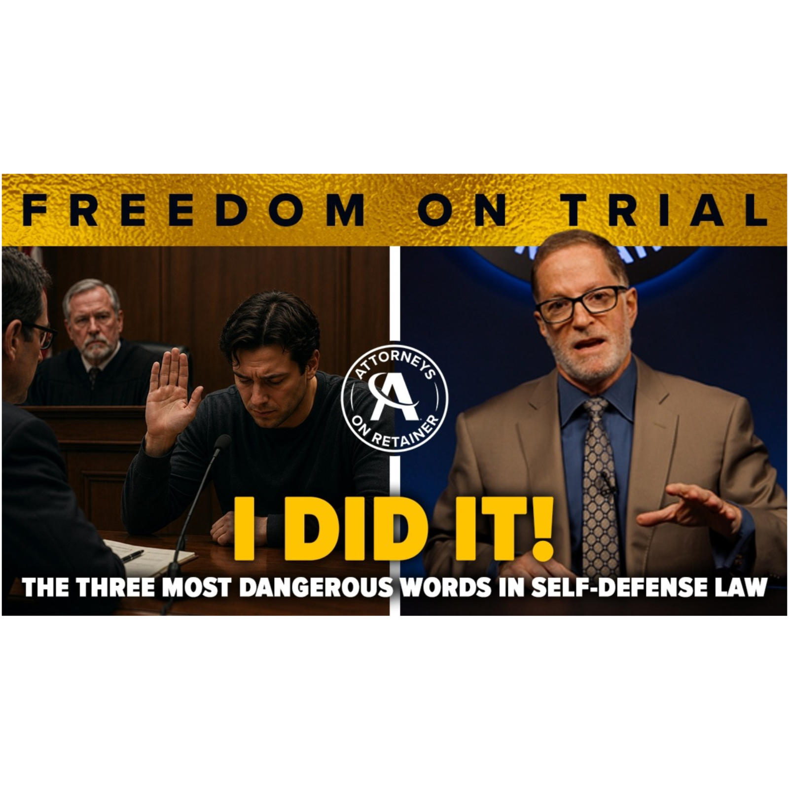 EP4 FREEDOM ON TRIAL: The 3 Most Dangerous Words in Self-Defense Law | Legal Analysis episode artwork