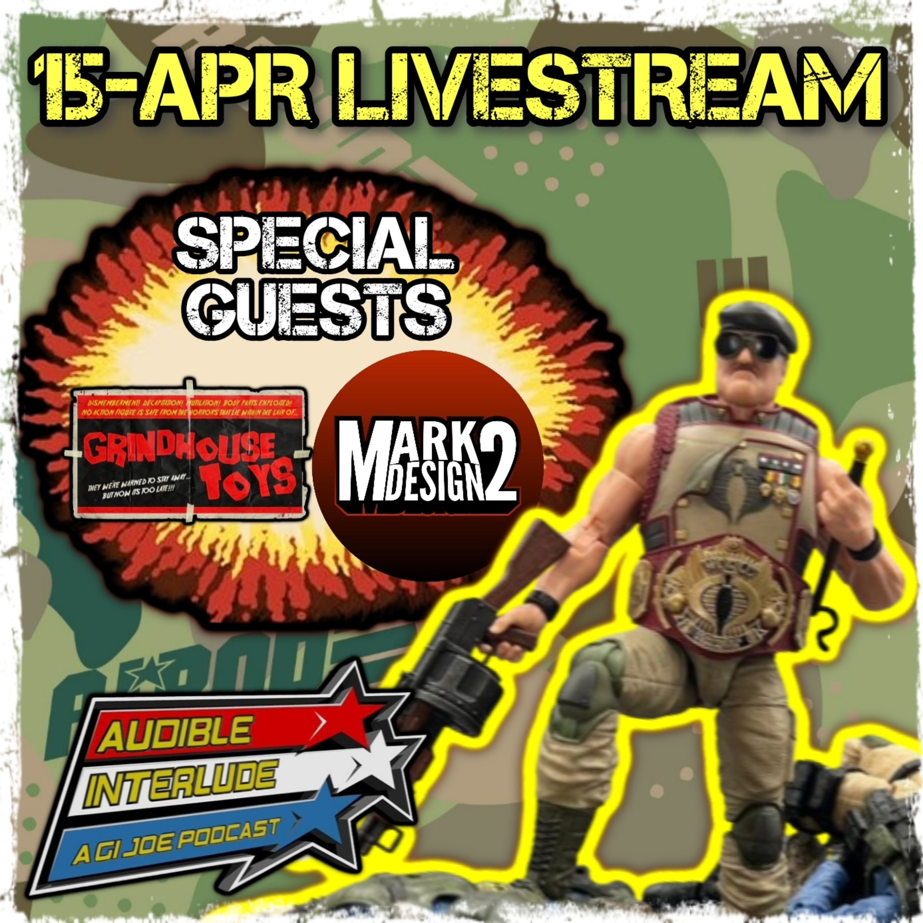 Audible Interlude: A GI Joe Podcast 19-APR-2024 - Grindhouse Toys & Mark 2 Design episode artwork