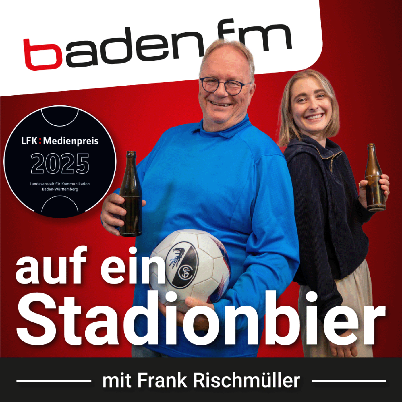 Auf ein Stadionbier