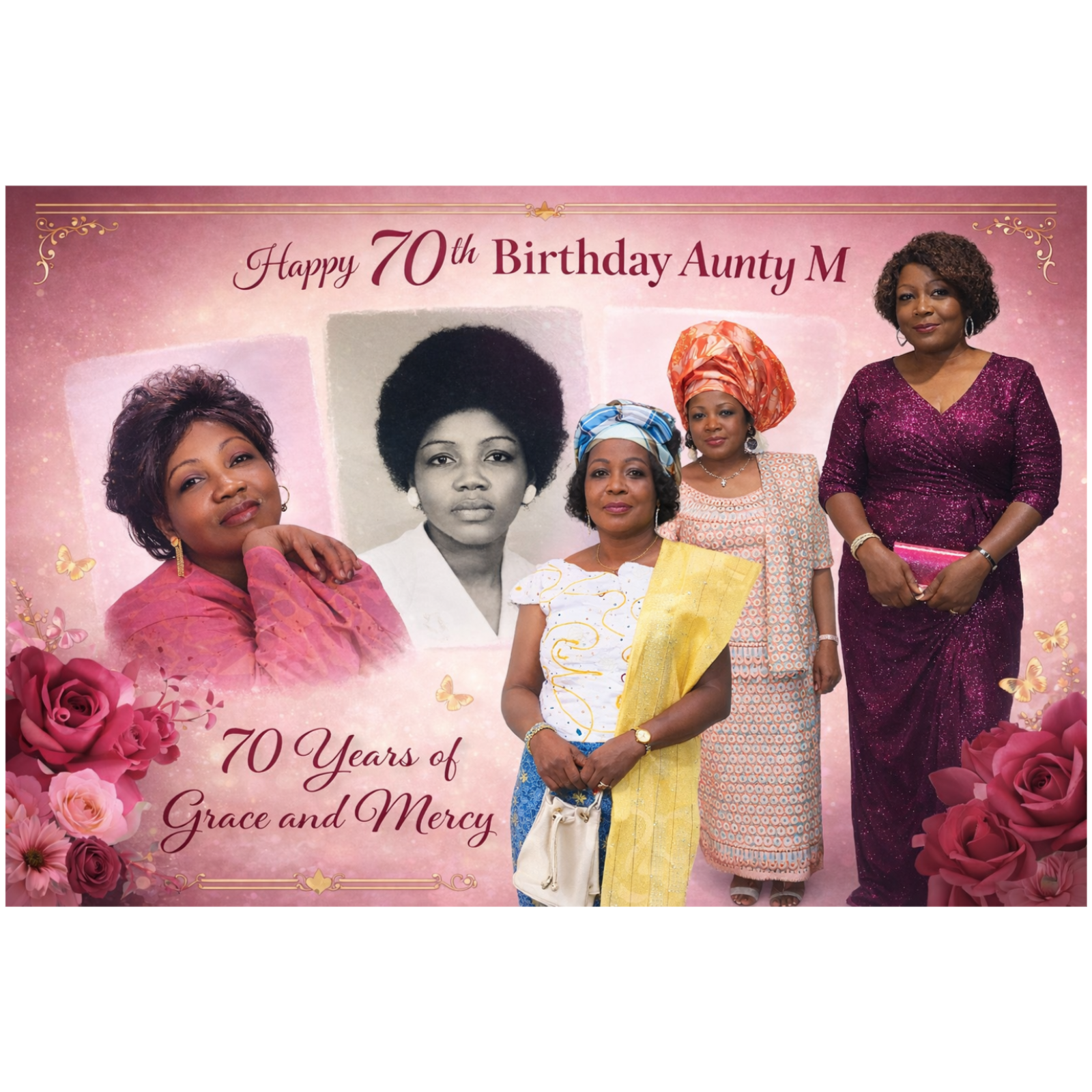 Aunty M’s 70th Birthday – “70 Years of Grace and Mercy” cover art