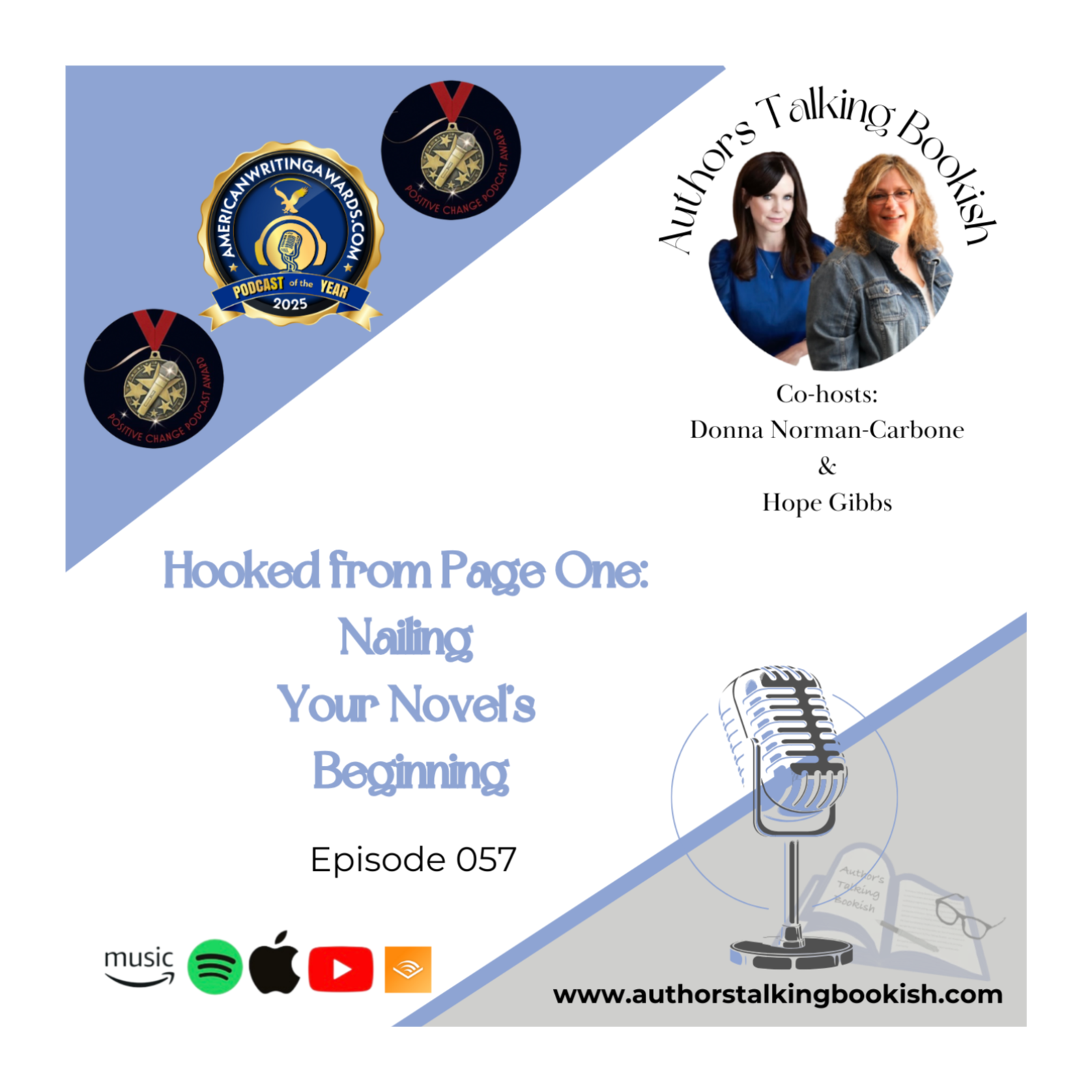 Hooked from Page One: Nailing Your Novel’s Beginning, Episode 57