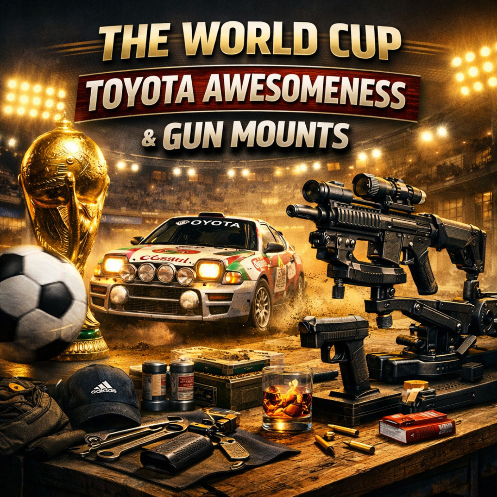 The worldcup, Toyota Awesomeness and gun mounts episode artwork