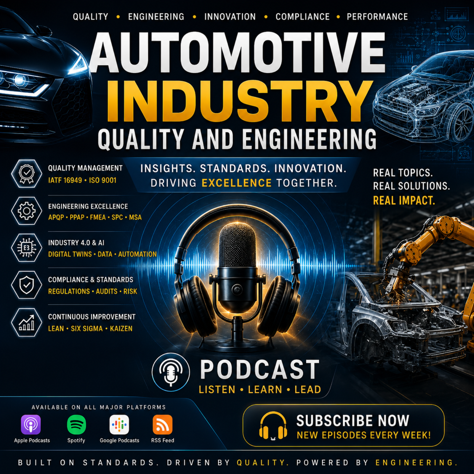 Automotive industry Quality and Engineering podcast artwork