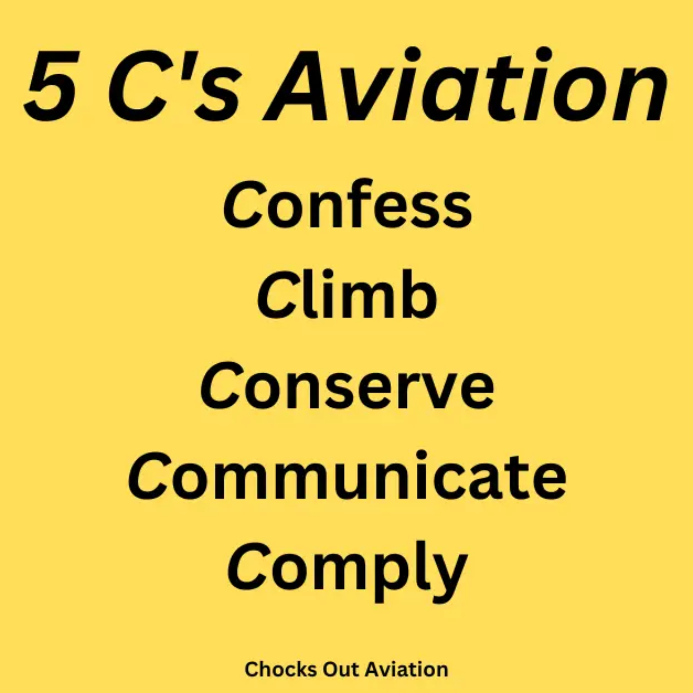 5 C's - Lost Aircraft Procedures