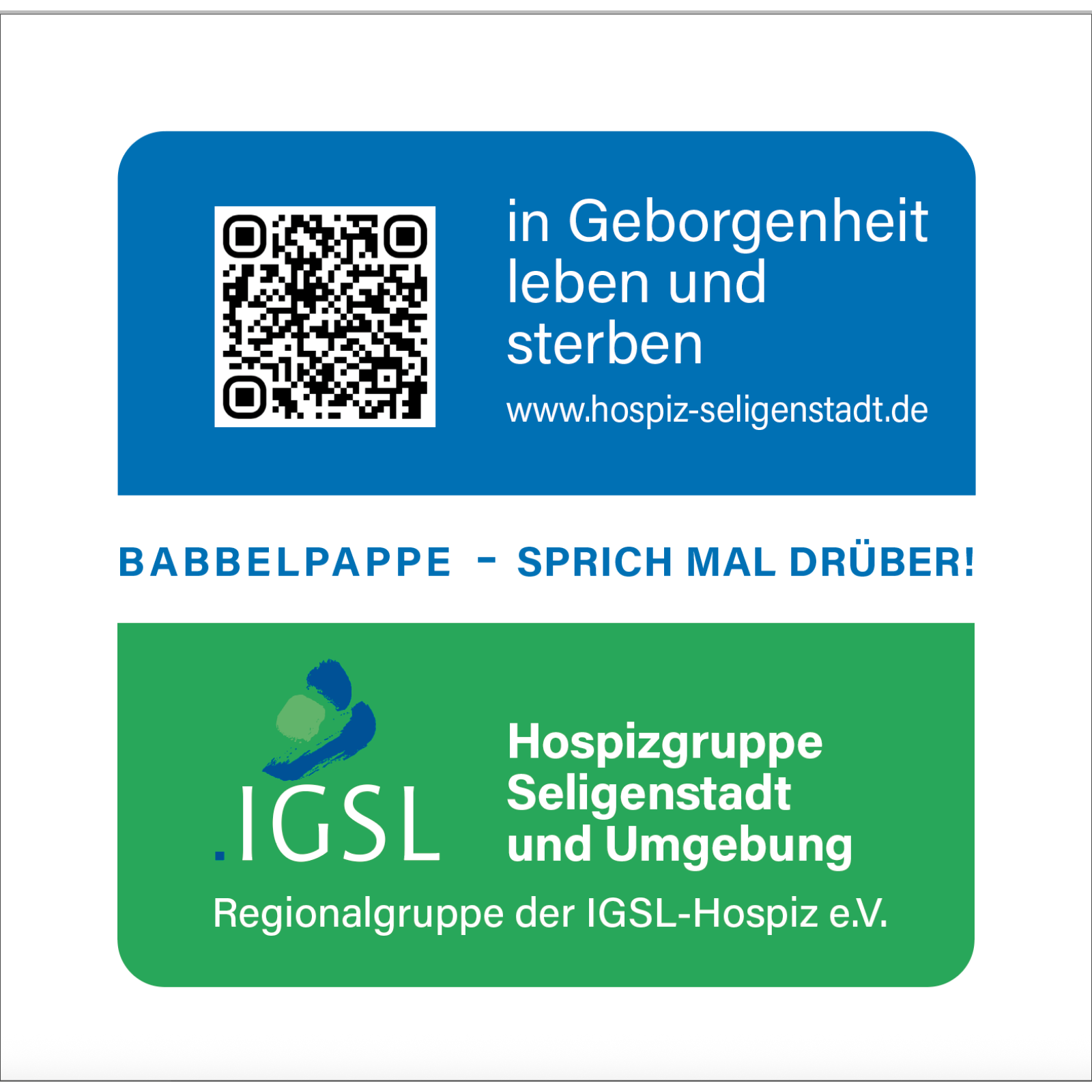 Podcast: Babbelpappe - sprich mal drüber / Episode 04: "Das stationäre Hospiz" episode artwork