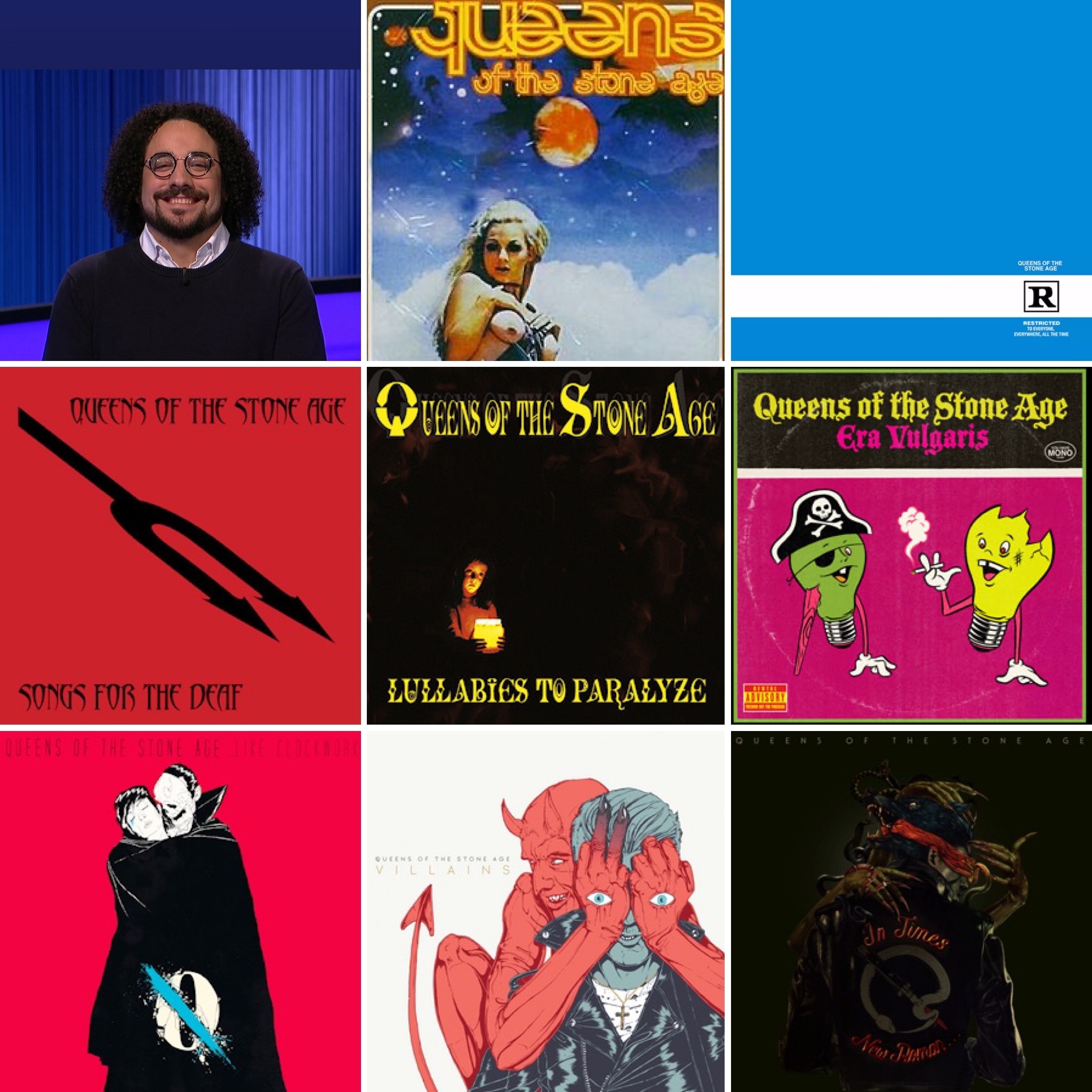 Episode 213, The Queens of the Stone Age Discography, featuring Sammy Sanchez episode artwork