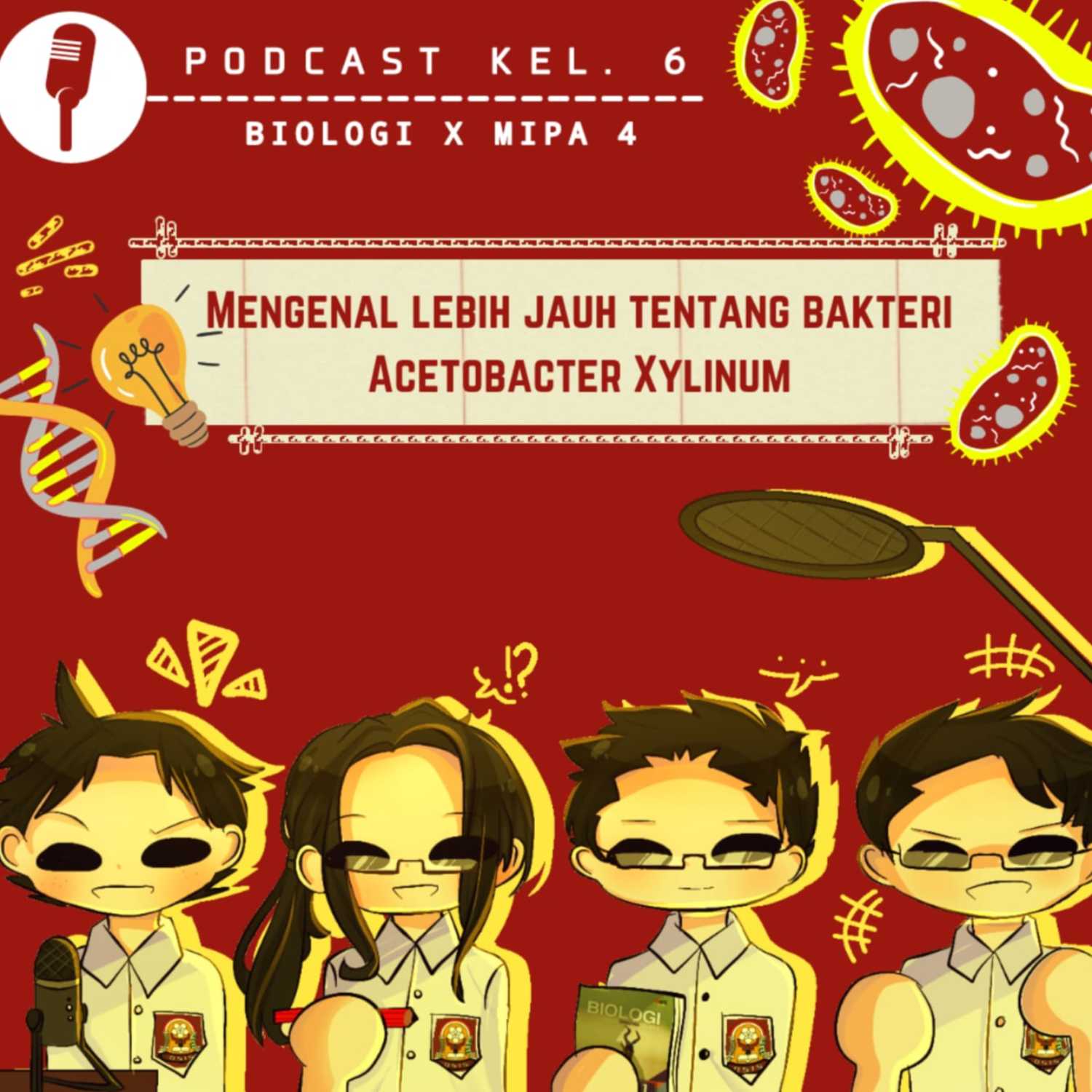 Mengenal lebih jauh tentang bakteri Acetobacter xylinum episode artwork