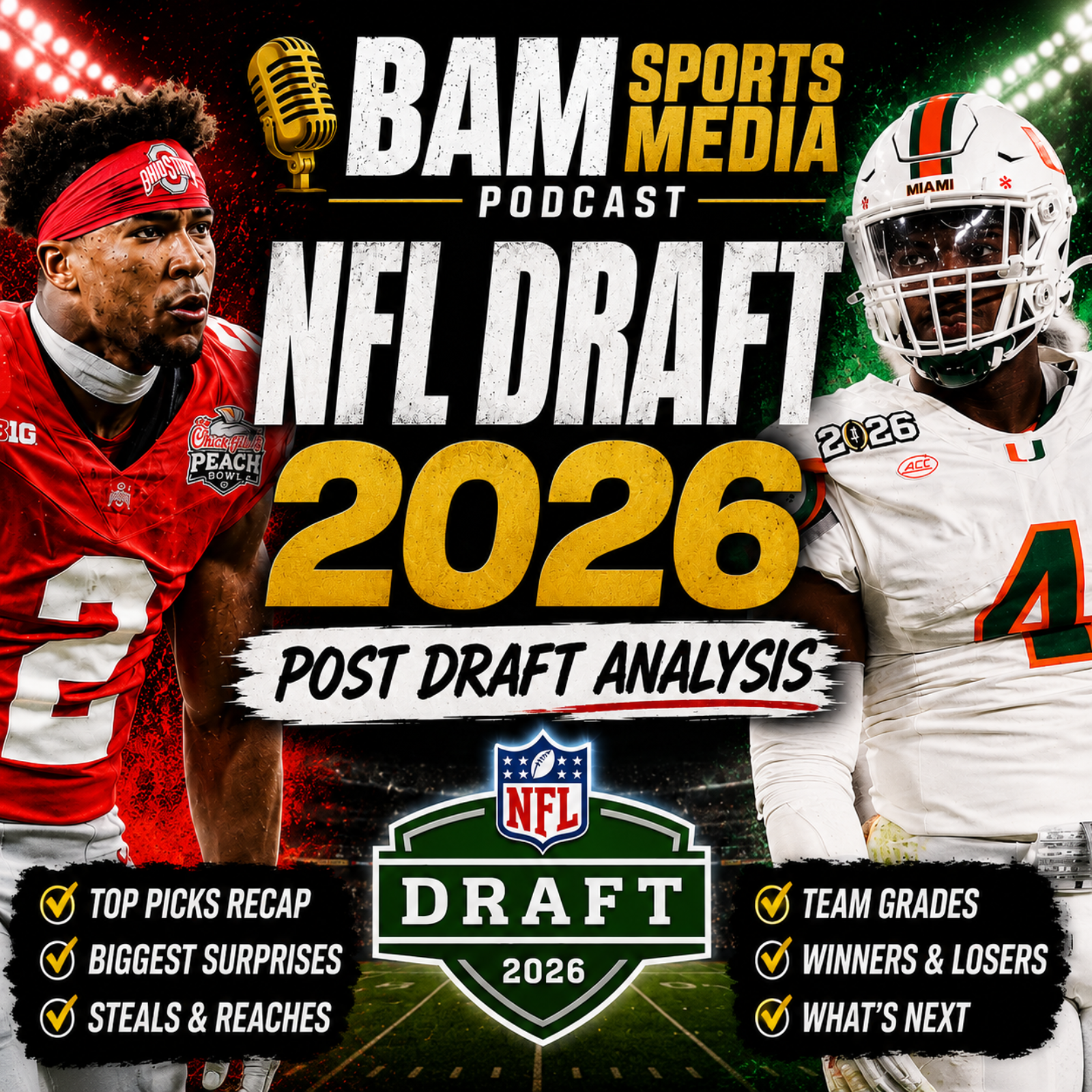2026 NFL Draft REACTIONS | Winners, Losers & Biggest Surprises | episode artwork