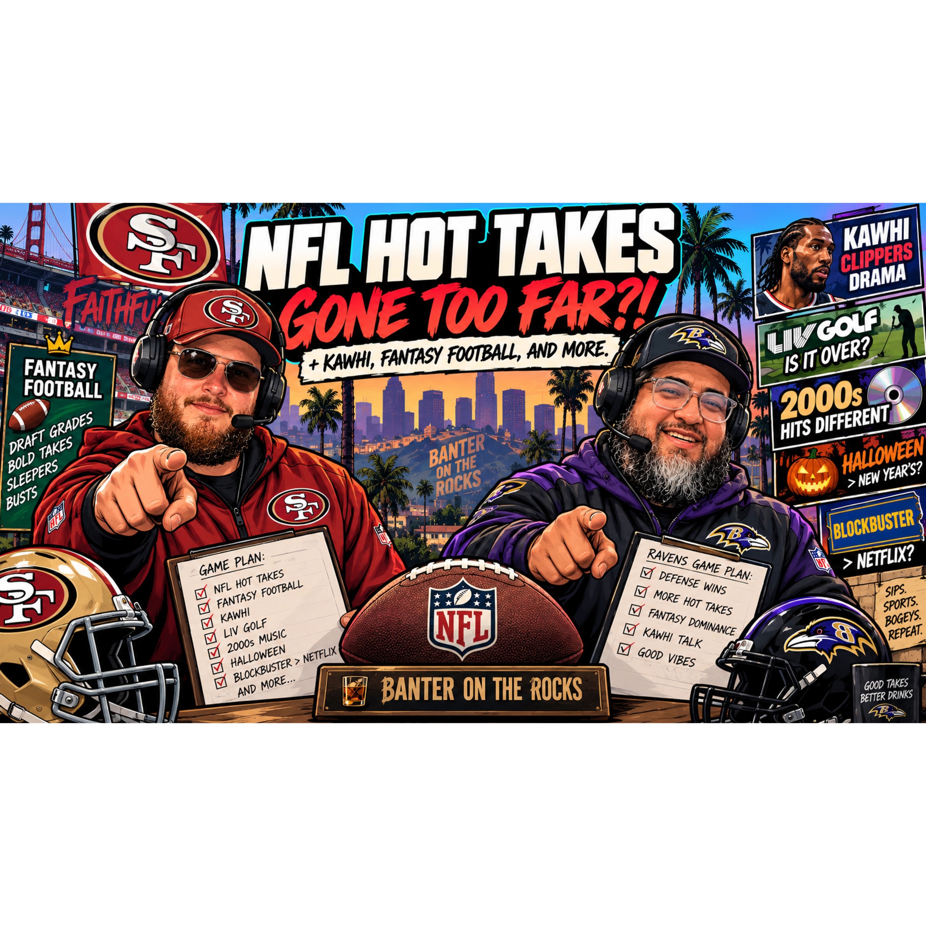 NFL HOT TAKES GONE TOO FAR?! +KAWHI, FANTASY FOOTBALL, AND MORE episode artwork
