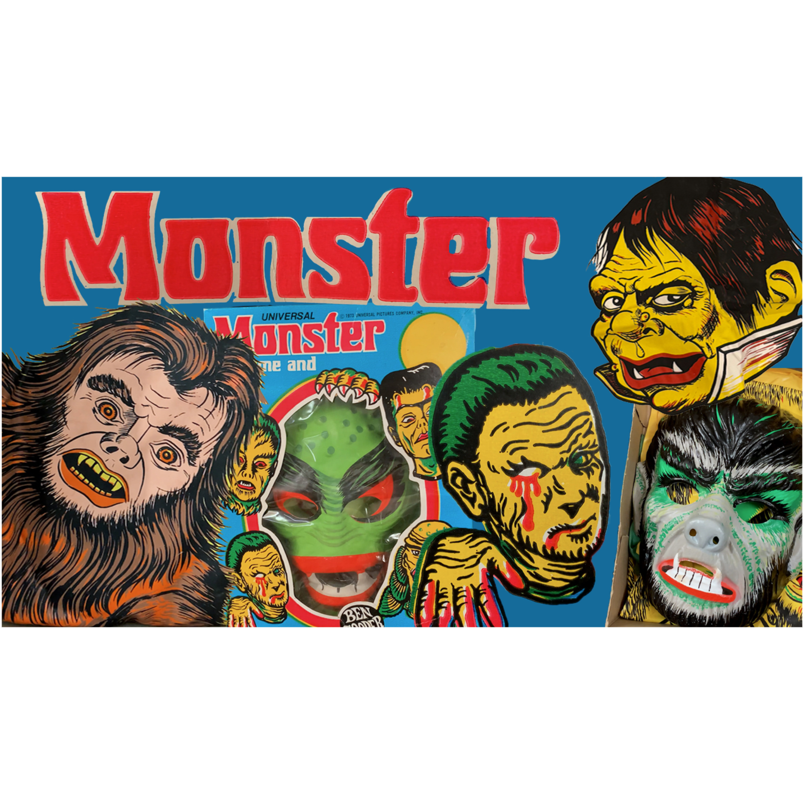 Ben Cooper blue Monster box Halloween costumes episode artwork
