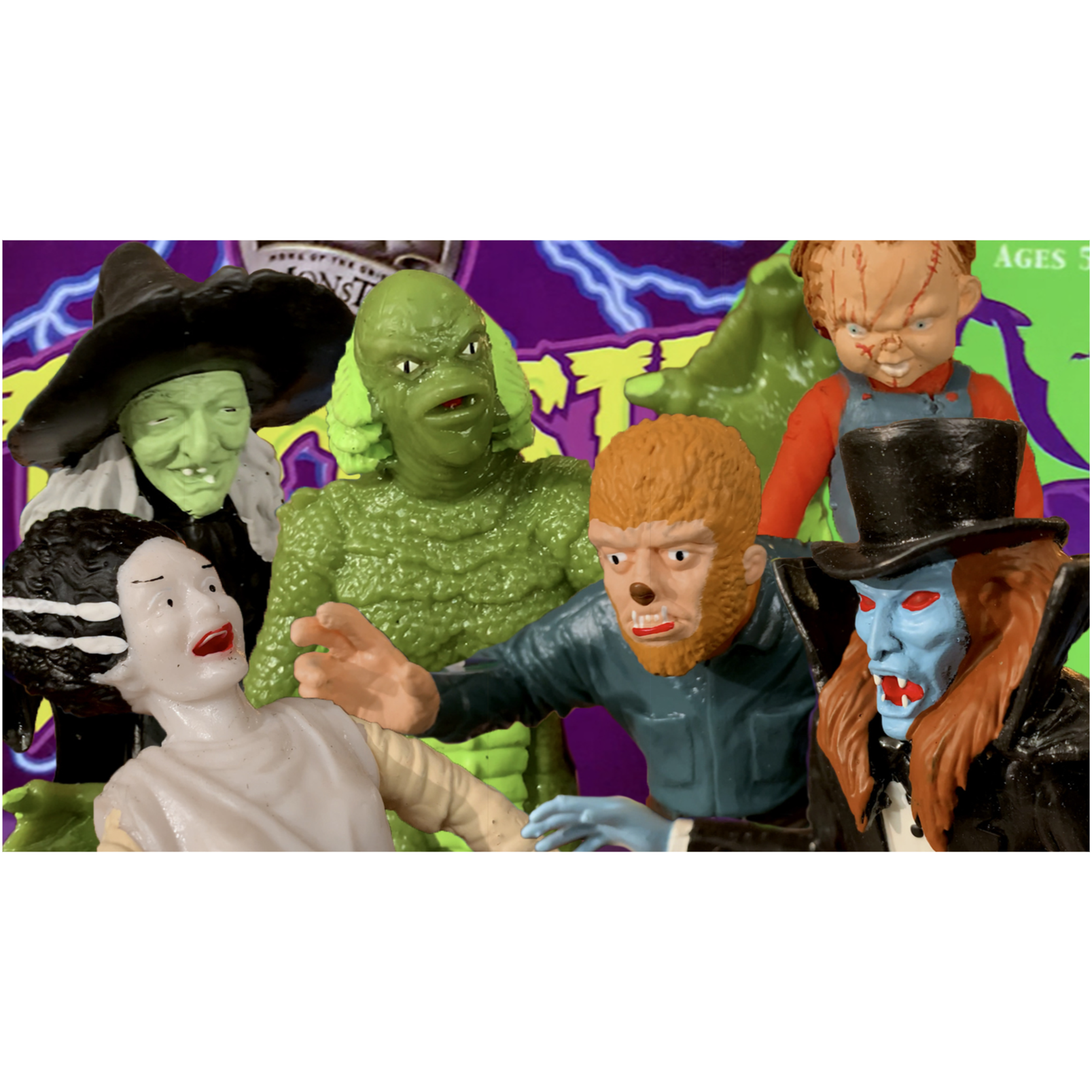 Imperial Universal Monsters Rubber Jigglers - Raymond Castile's Basement of Horror episode artwork