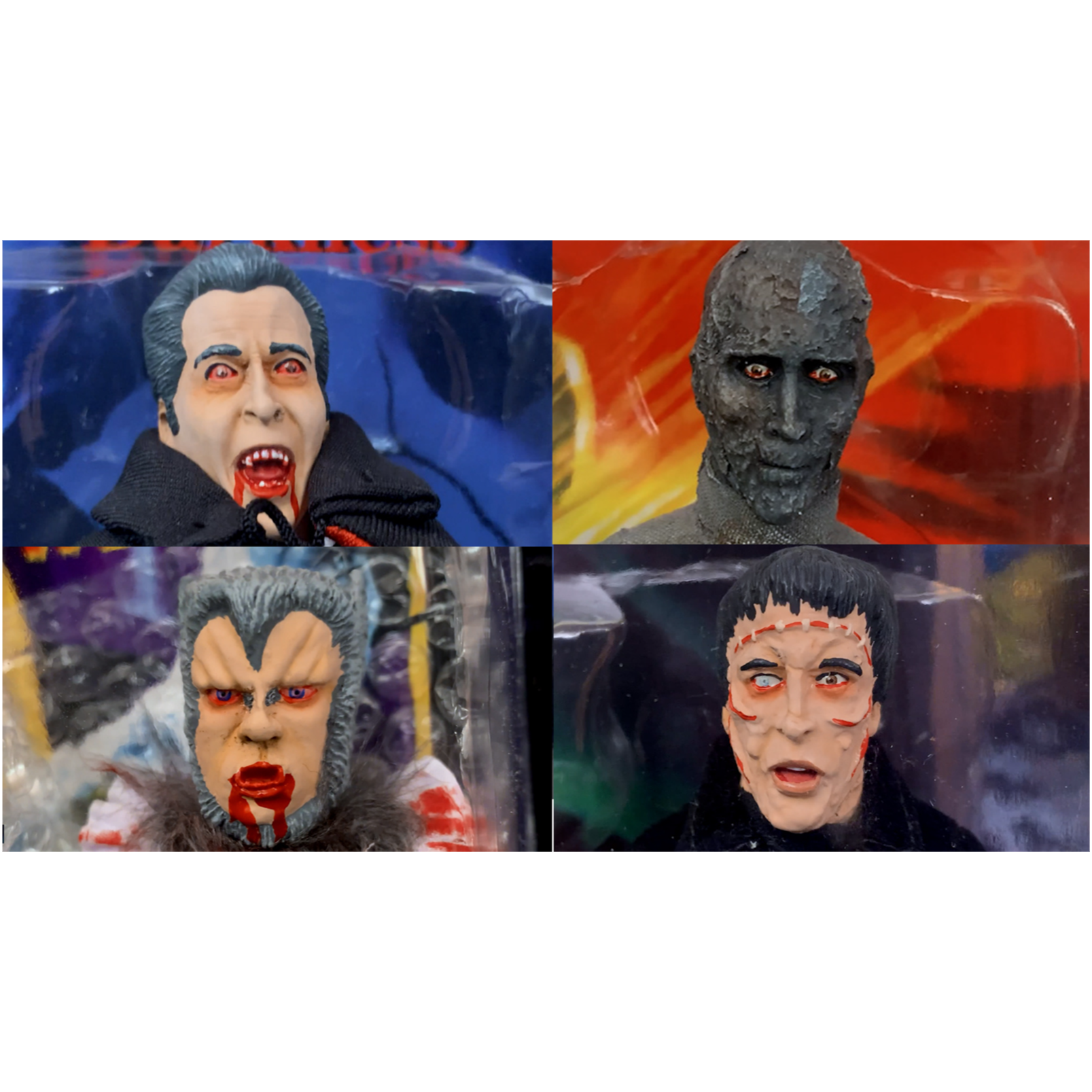 Hammer Horror Distinctive Dummies 8" action figures - Raymond Castile's Basement of Horror episode artwork