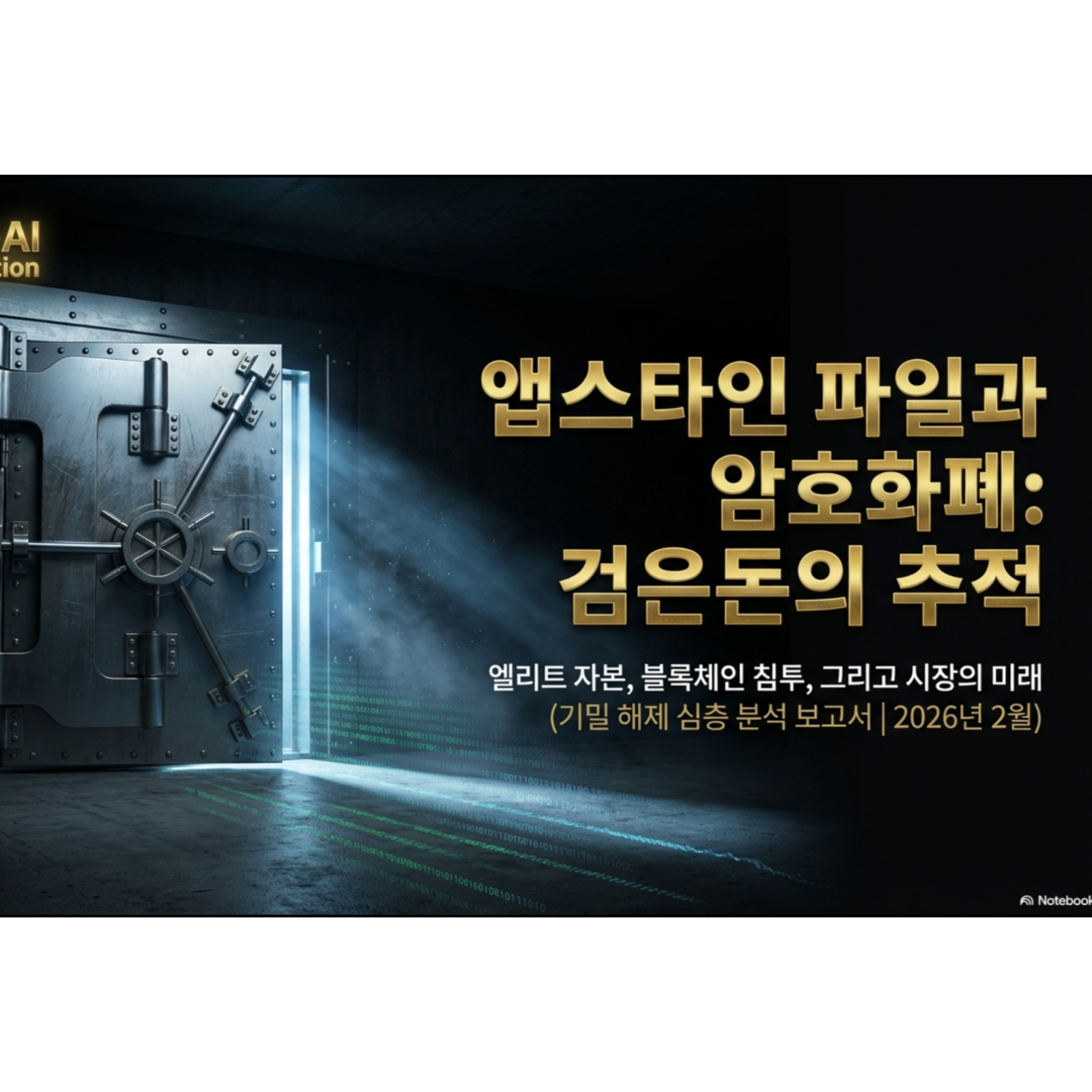 앱스타인 파일과 암호화폐 : 검은돈의 추적 - 엘리트 자본, 블록체인 침투, 그리고 비트코인 시장의 미래