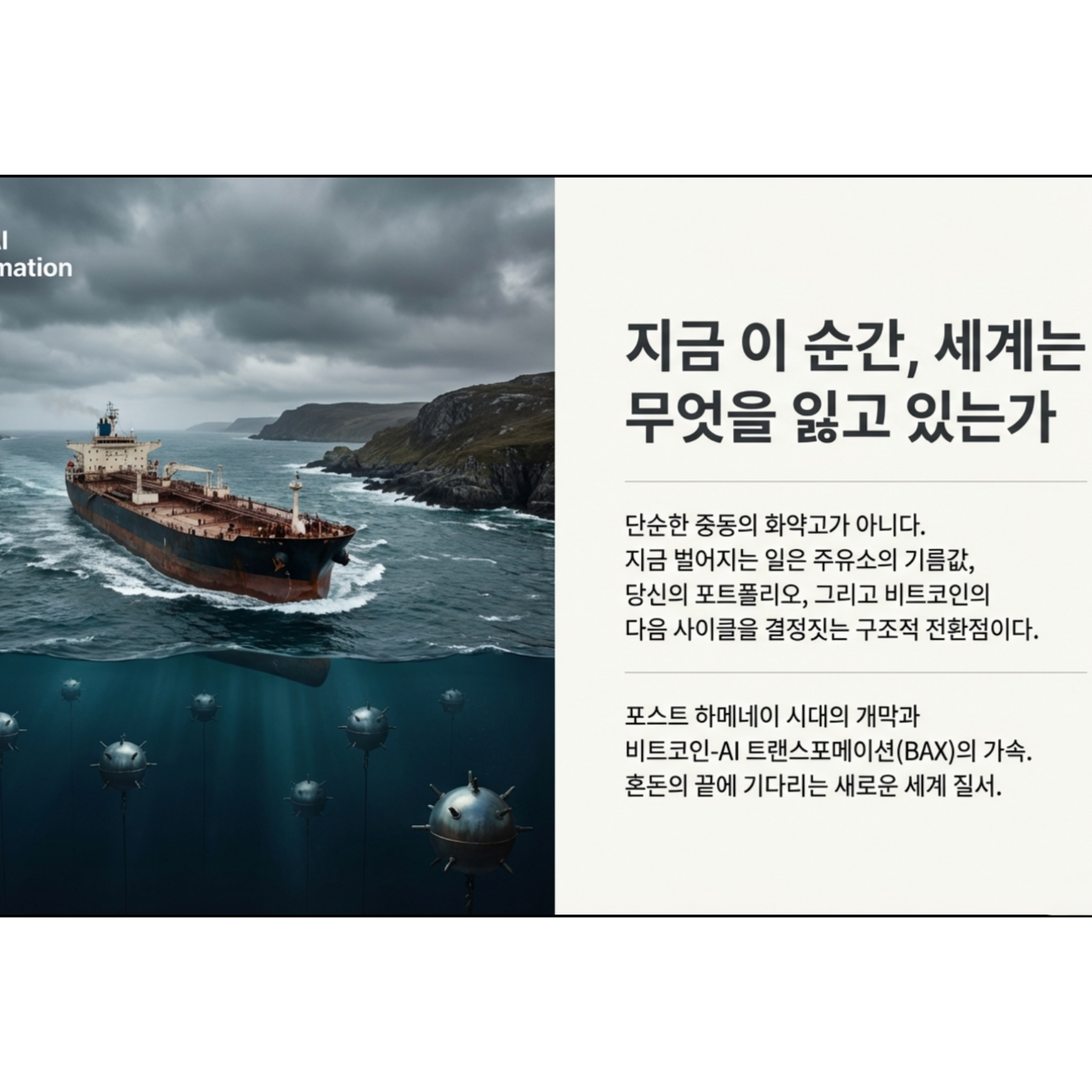 중동의 화약고 이란에서 벌어지는 포스트 하메네이 시대의 개막과 비트코인-AI 트랜스포메이션 가속화