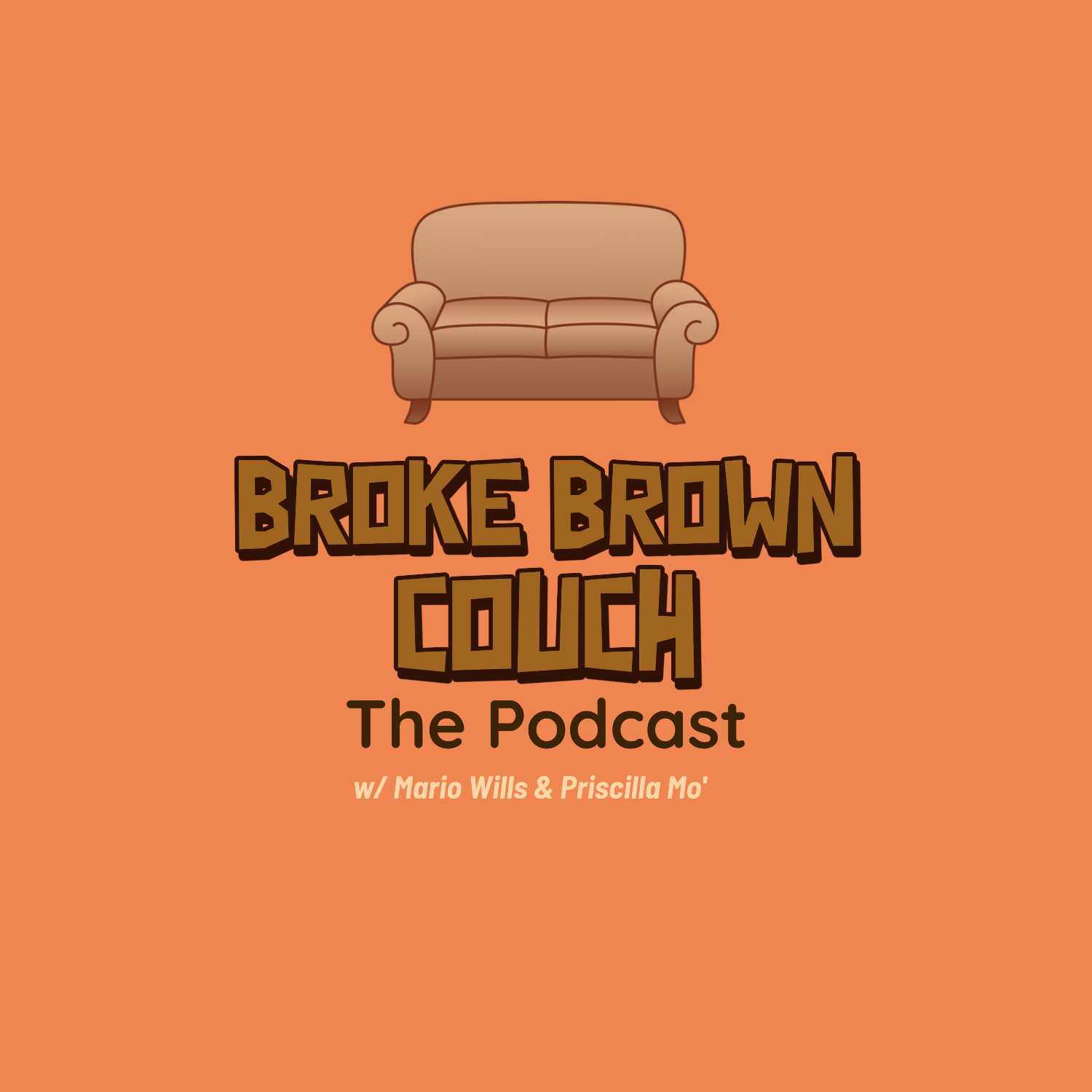 Broke Brown Couch