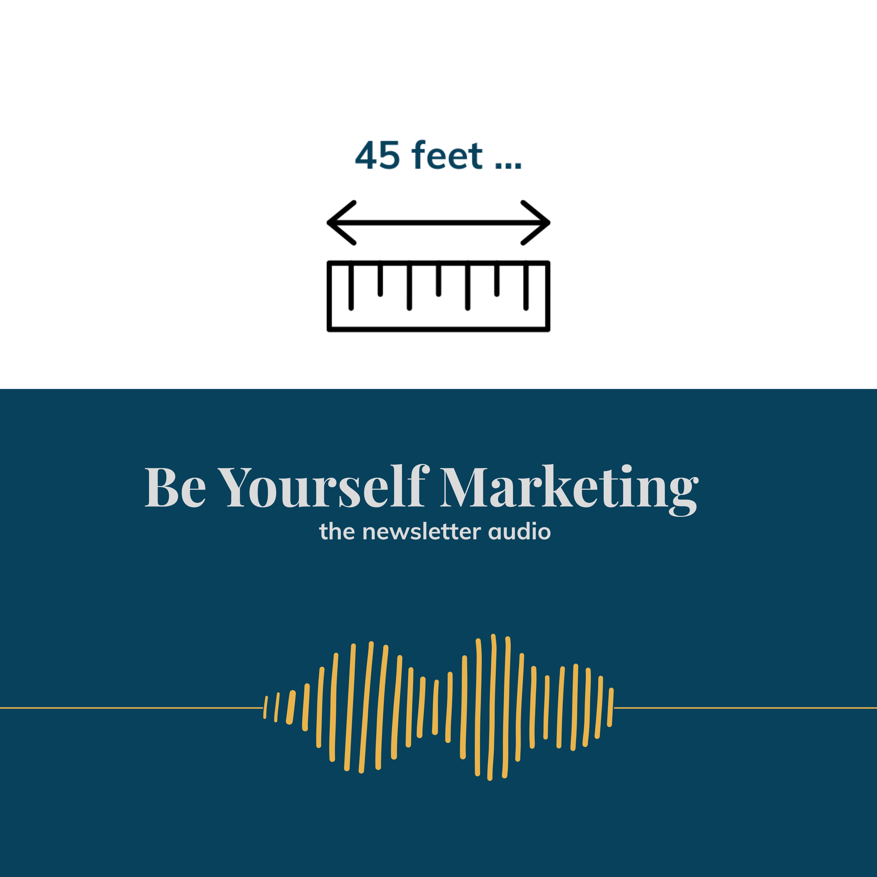 45 feet ... [Be Yourself Marketing] episode artwork