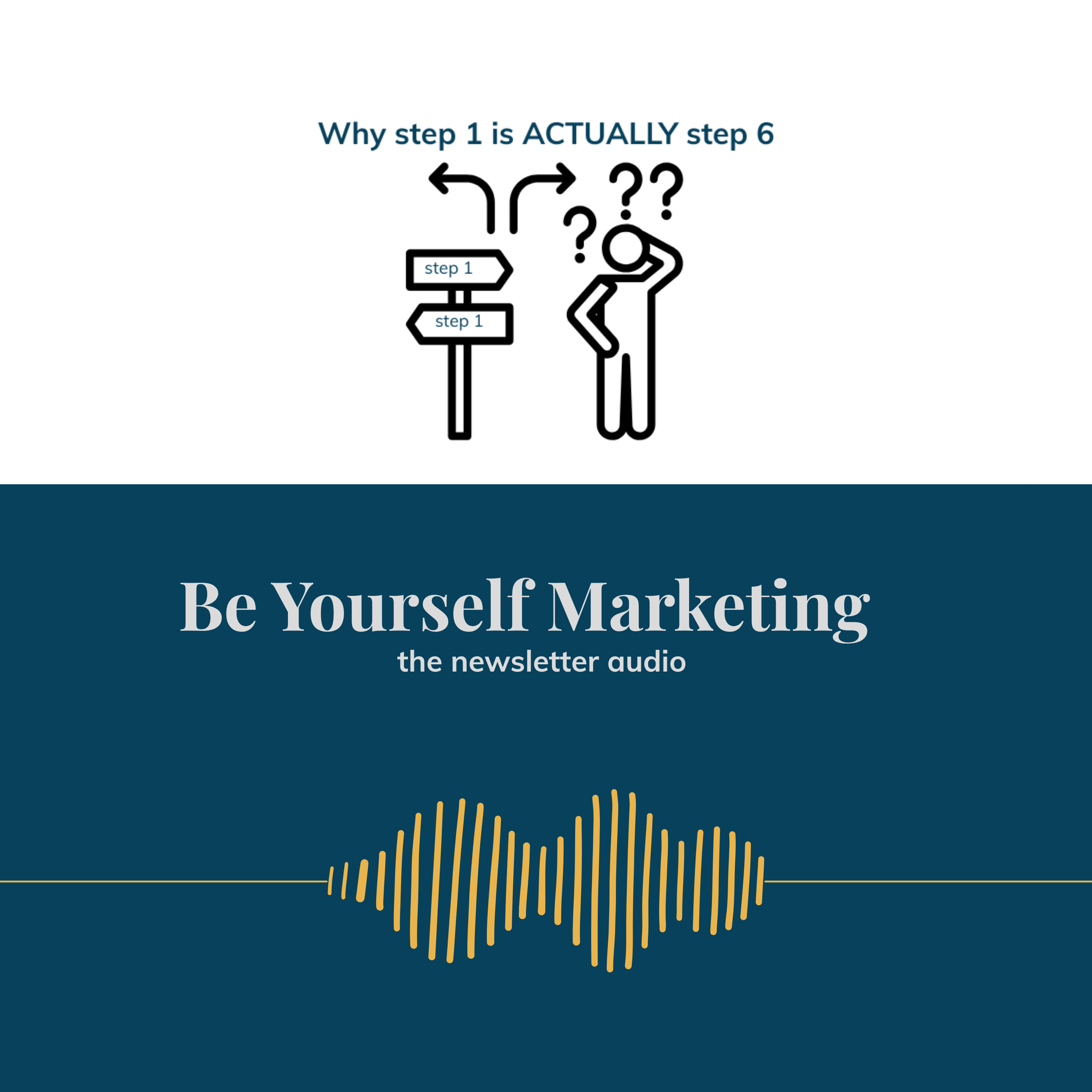 Why step 1 is ACTUALLY step 6  [Be Yourself Marketing] episode artwork