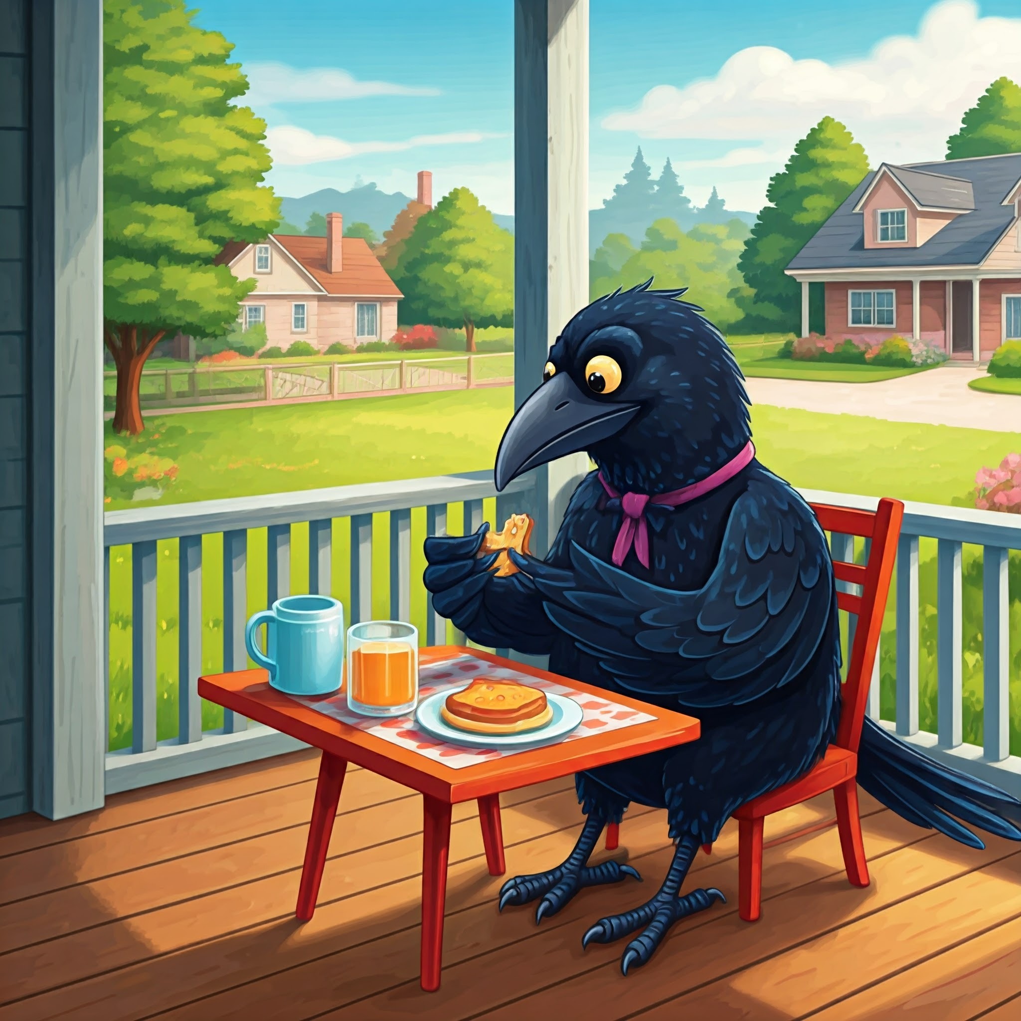 The Crow’s morning breakfast