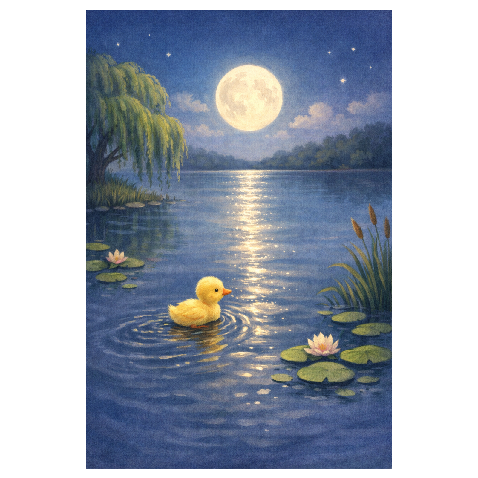 The Little Duck Who Followed the Moon
