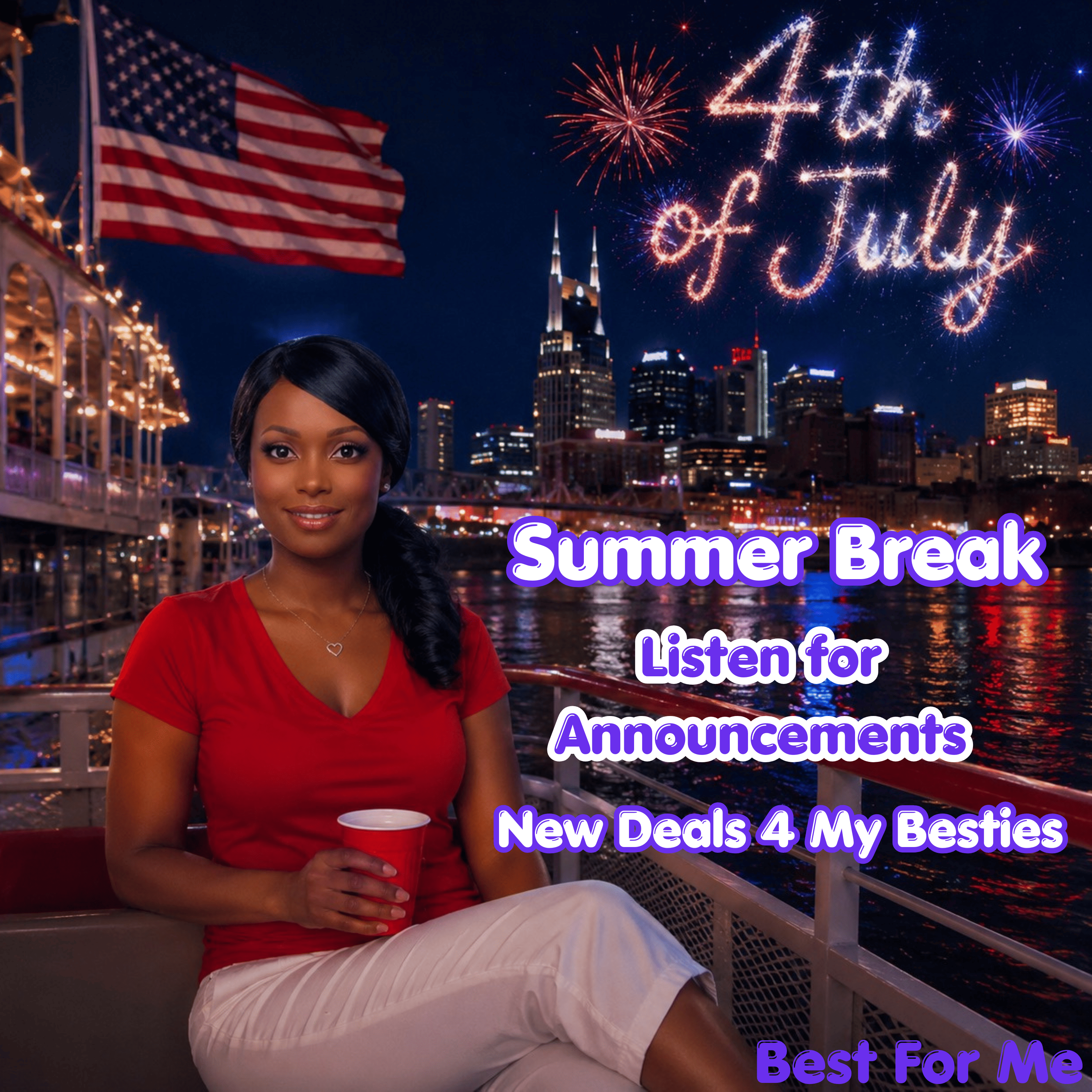 Happy 4th of July Besties episode artwork