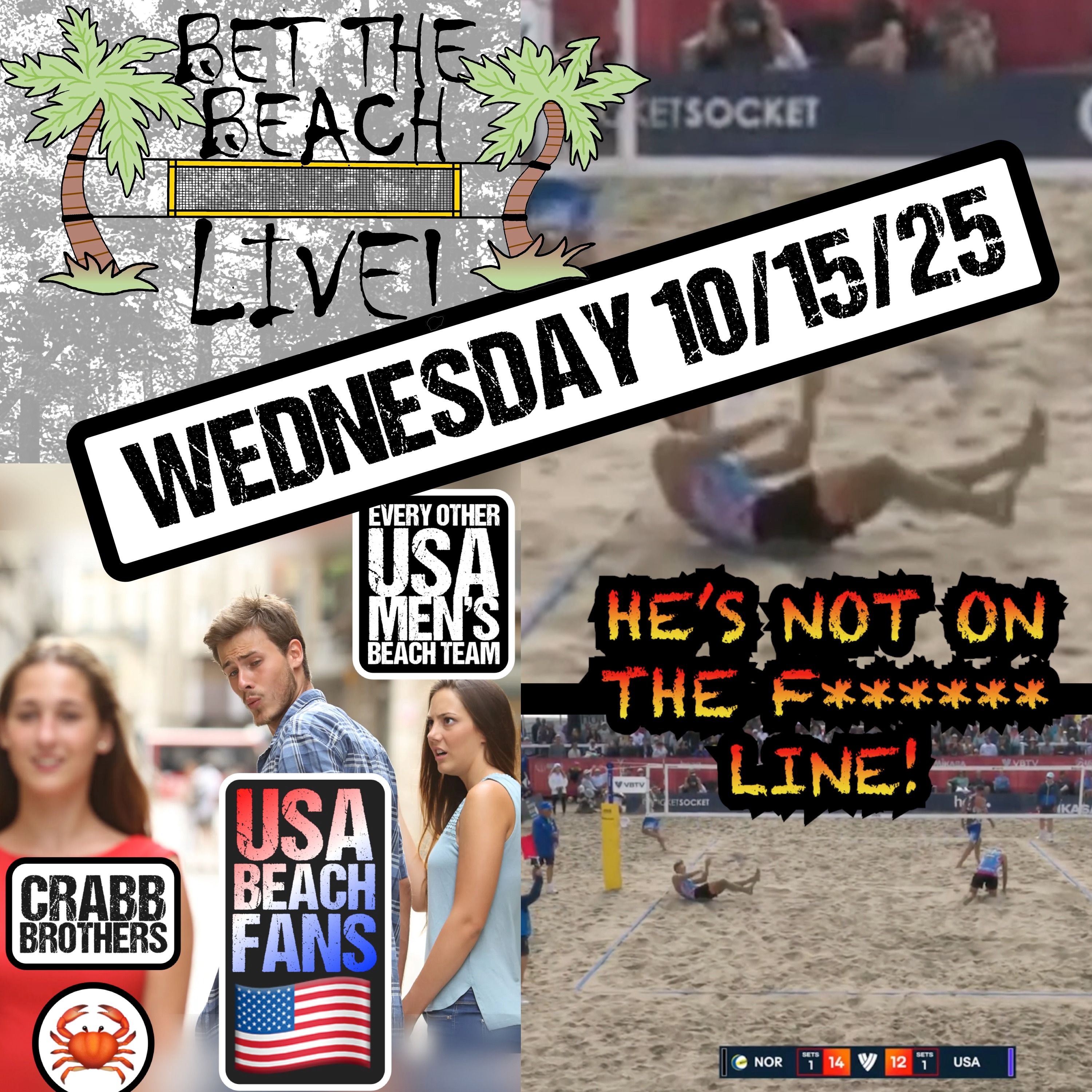 Bet The Beach Live: Wednesday October 15 episode artwork