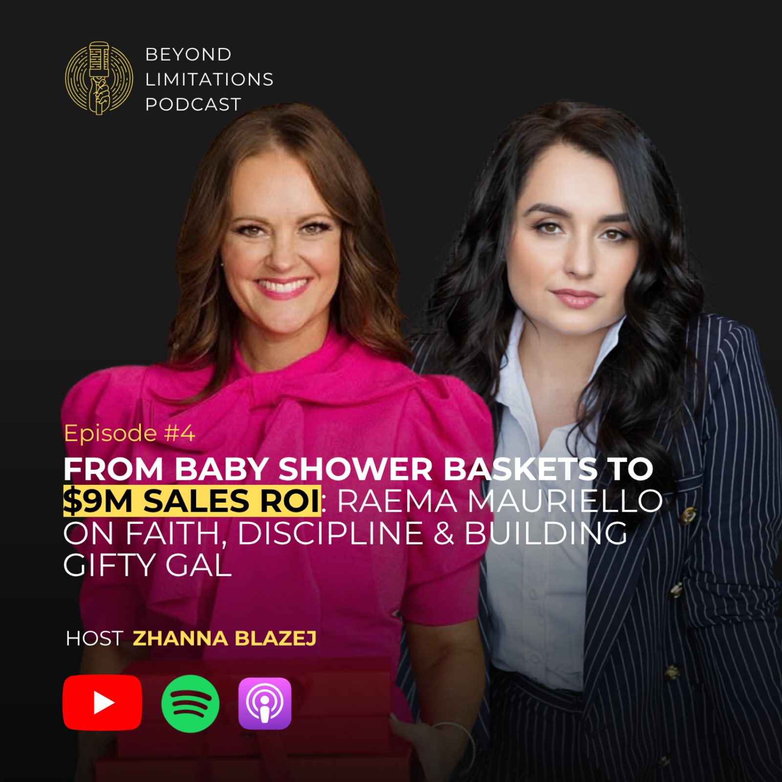From Baby Shower Baskets to $9M Sales ROI: Raema Mauriello on Faith, Discipline & Building a Business Projecting to Make Almost Half A Million Dollars in 2026 (Gifty Gal) episode artwork