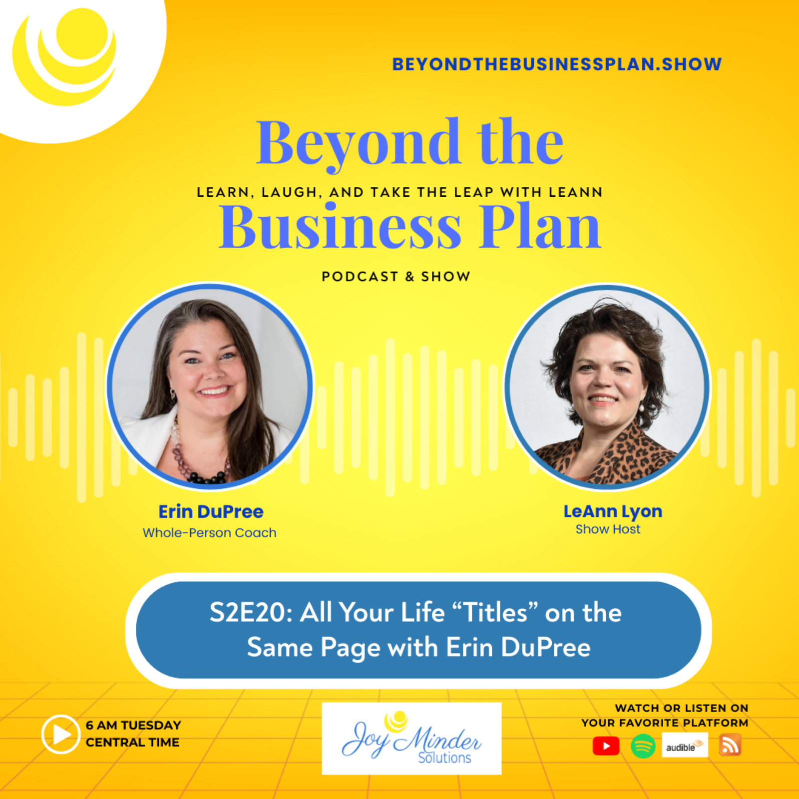 Beyond the Business Plan; Learn, Laugh & Take the Leap with LeAnn!